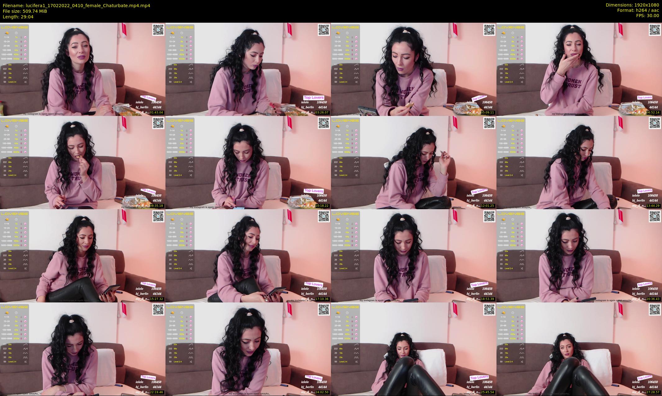 lucifera1 — 30 minute Chaturbate female cam show recording, 1080p, Feb 17, 2022