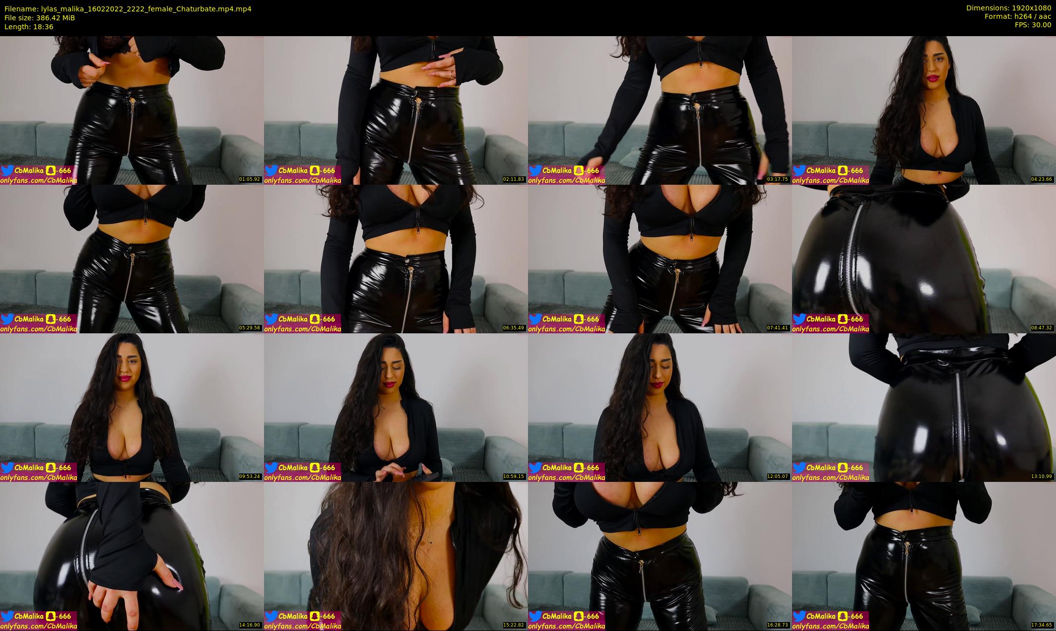 lylas_malika — 19 minute Chaturbate female cam show recording, 1080p, Feb 16, 2022