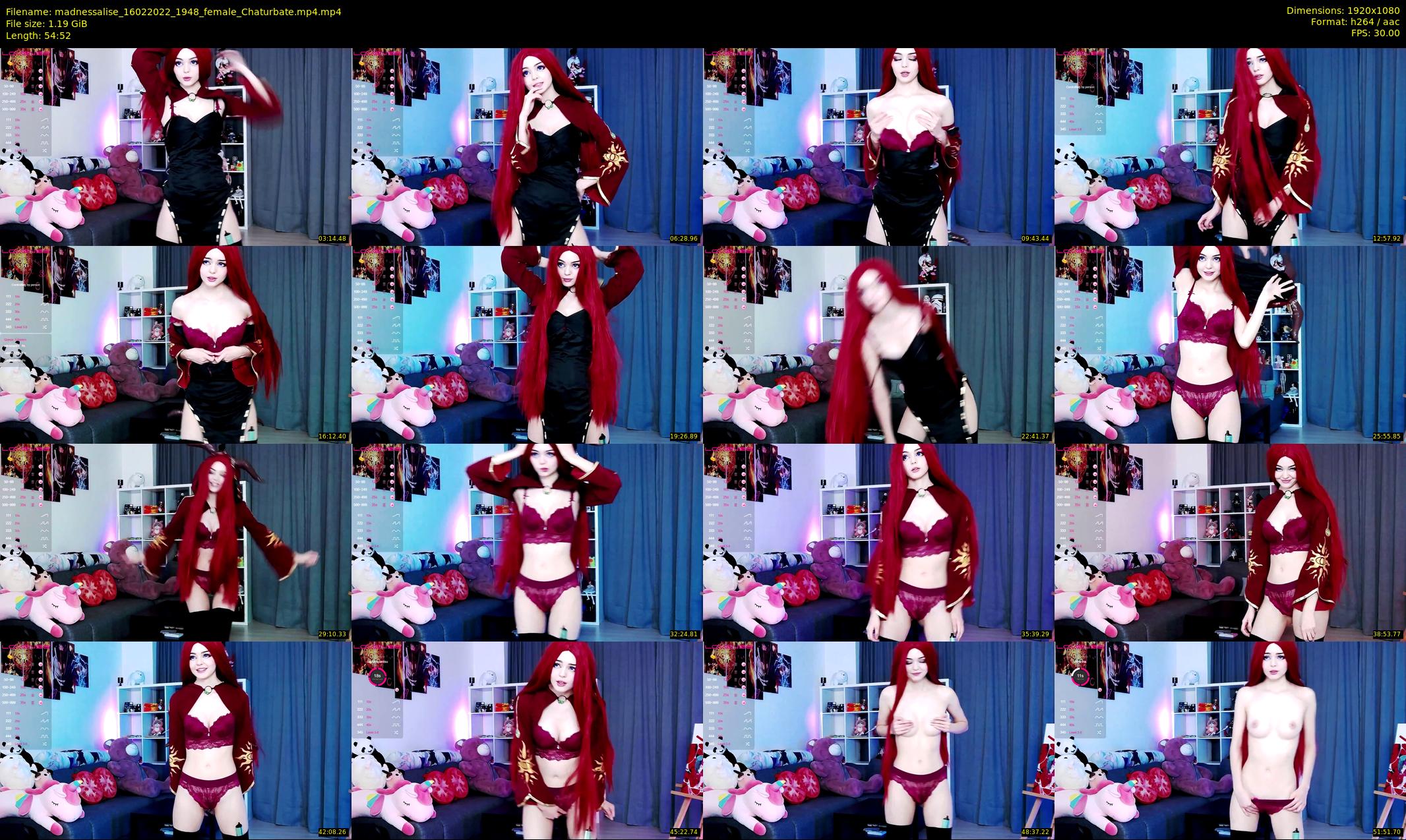 madnessalise — 55 minute Chaturbate female cam show recording, 1080p, Feb 16, 2022
