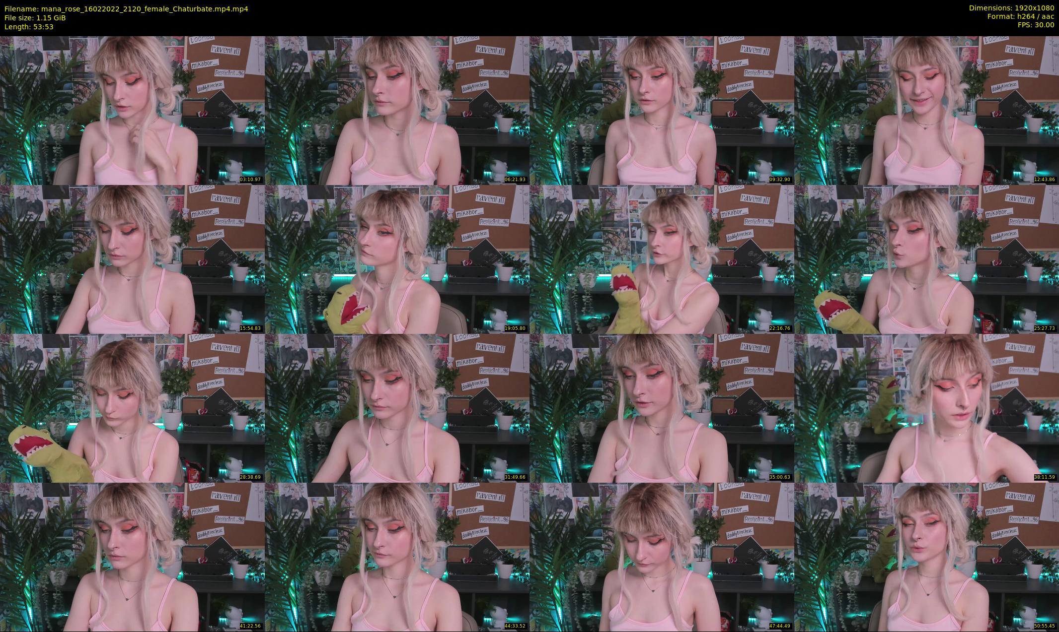 mana_rose — 54 minute Chaturbate female cam show recording, 1080p, Feb 16, 2022