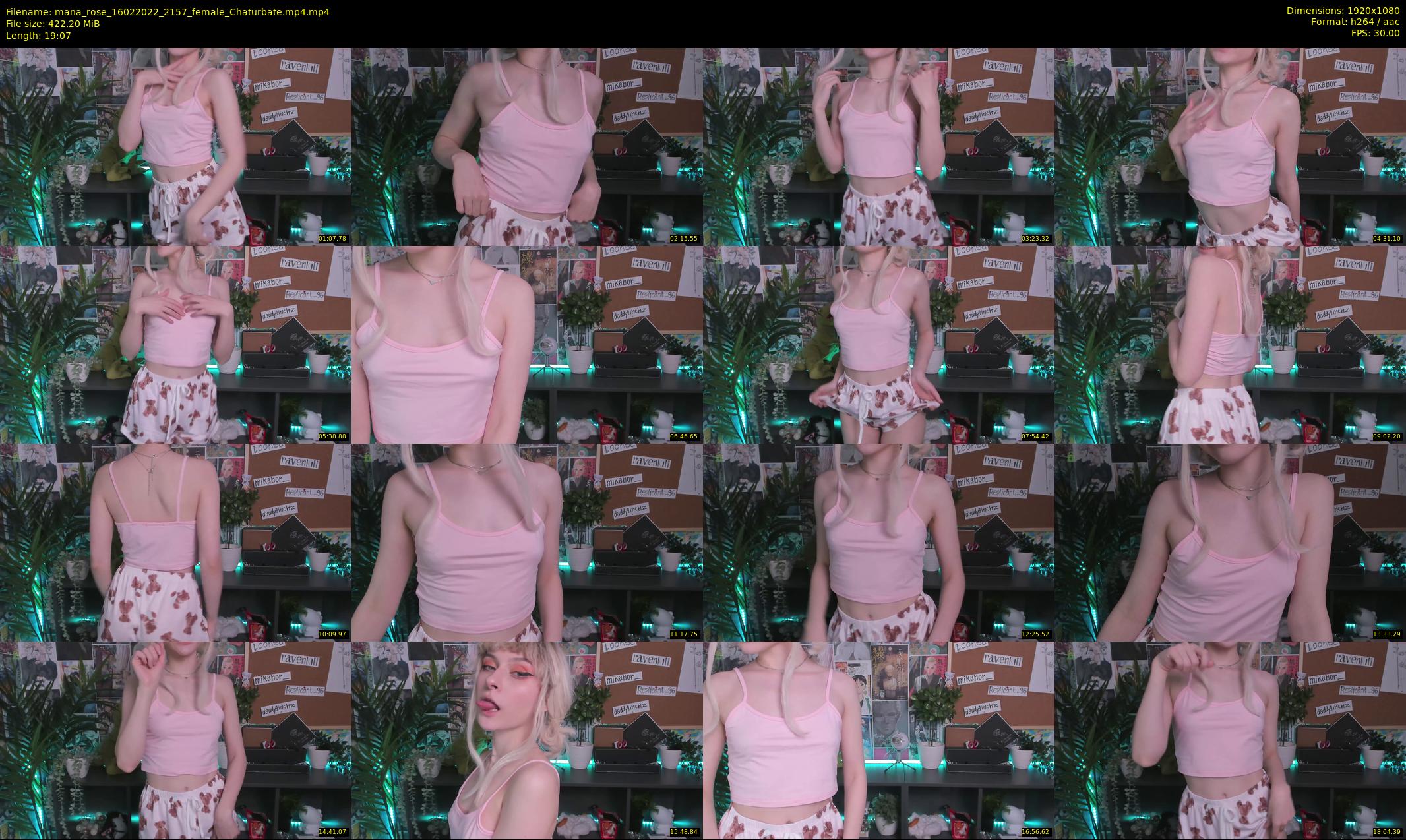 mana_rose — 20 minute Chaturbate female cam show recording, 1080p, Feb 16, 2022