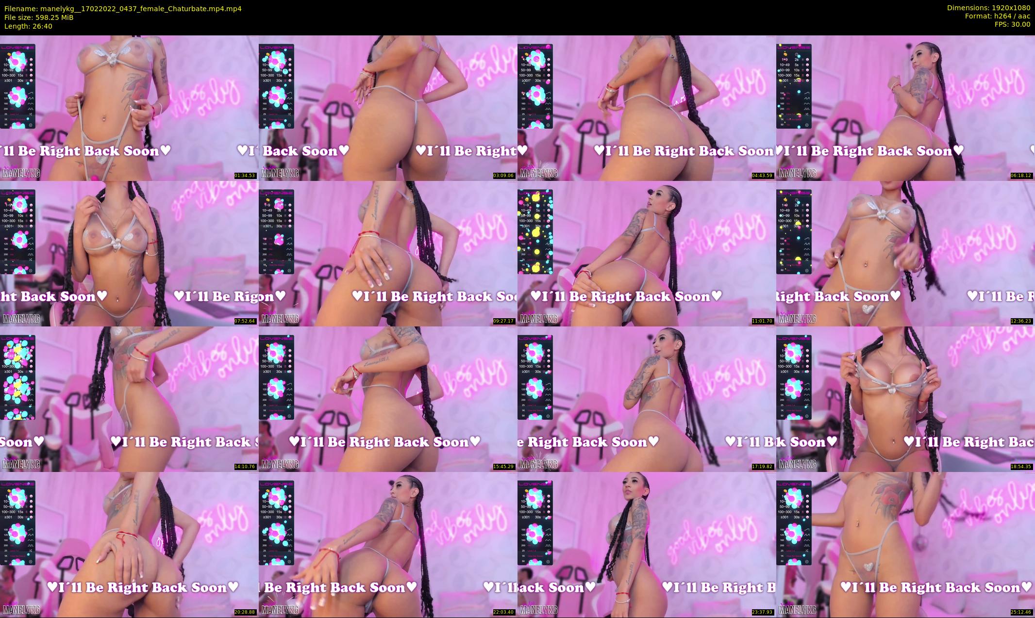 manelykg_ — 27 minute Chaturbate female cam show recording, 1080p, Feb 17, 2022
