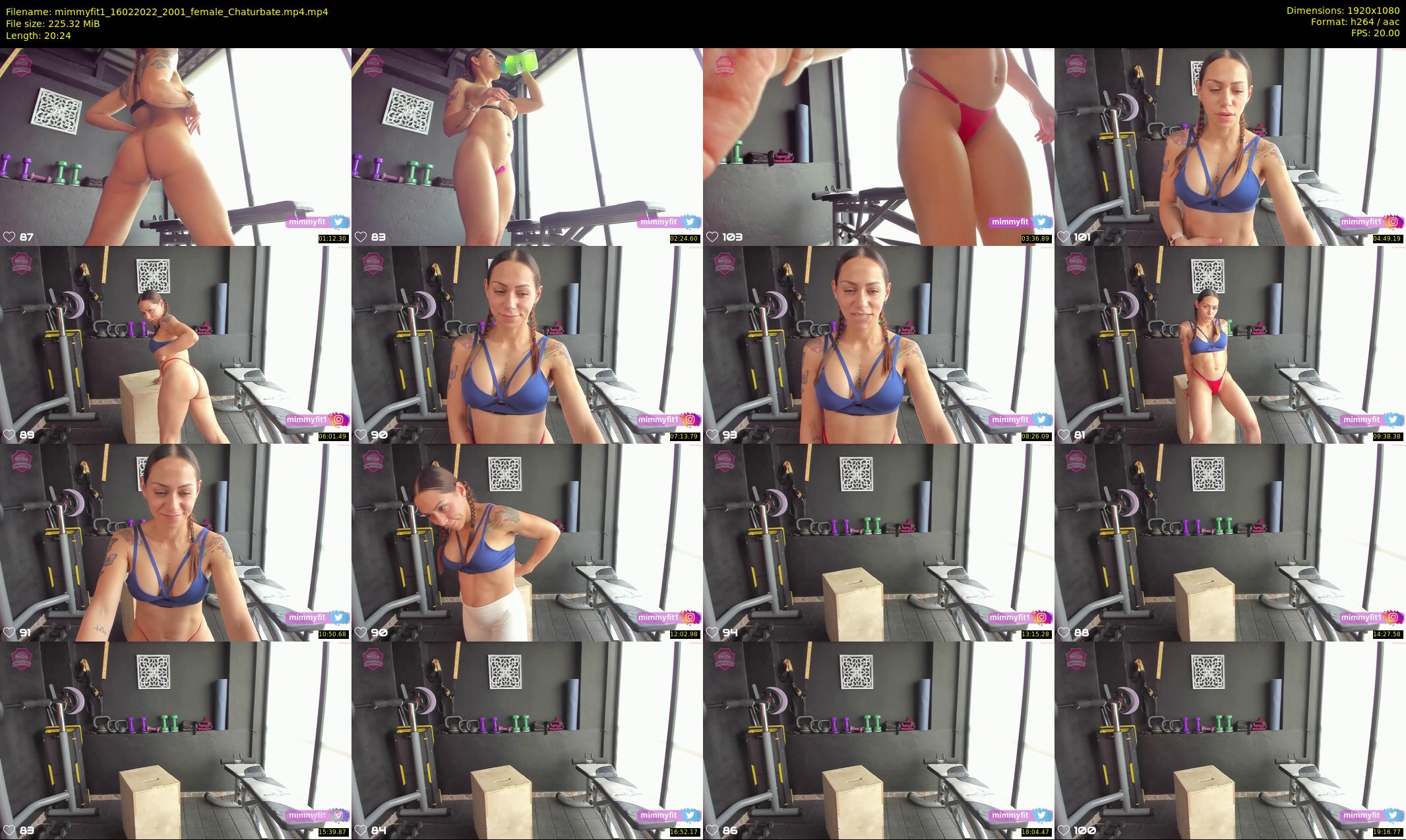 mimmyfit1 — 21 minute Chaturbate female cam show recording, 1080p, Feb 16, 2022