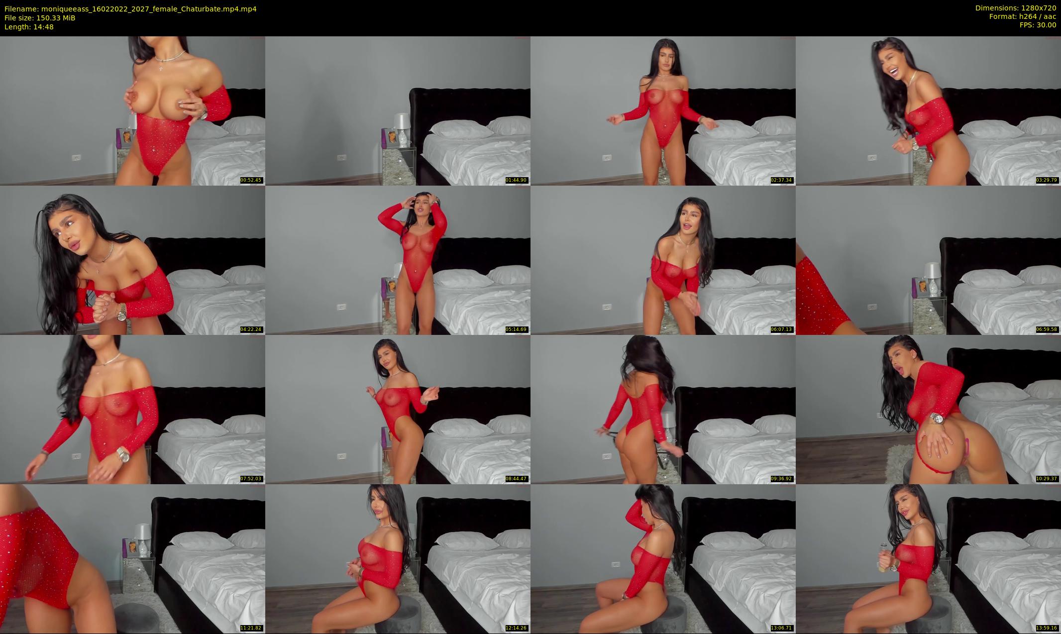 moniqueeass — 15 minute Chaturbate female cam show recording, 720p, Feb 16, 2022