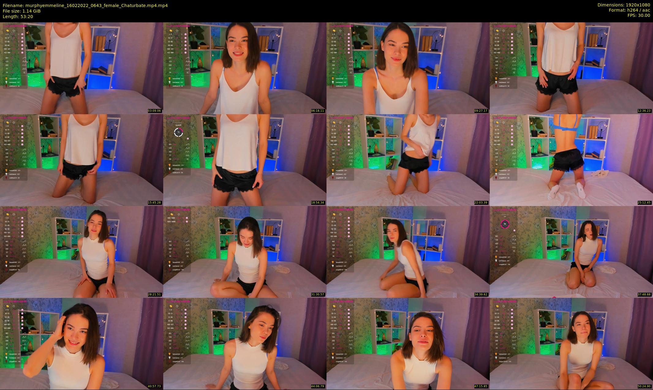 murphyemmeline — 54 minute Chaturbate female cam show recording, 1080p, Feb 16, 2022