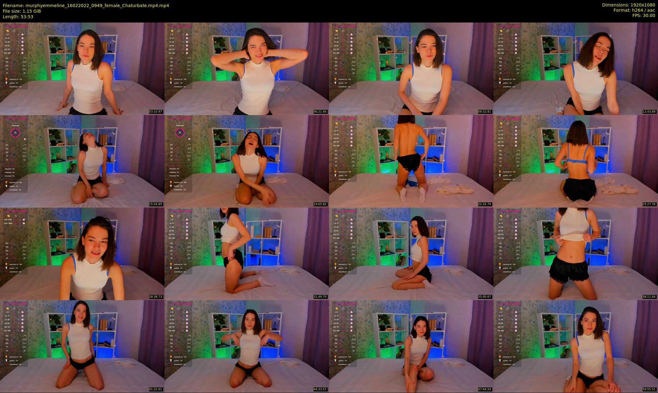 murphyemmeline — 54 minute Chaturbate female cam show recording, 1080p, Feb 16, 2022