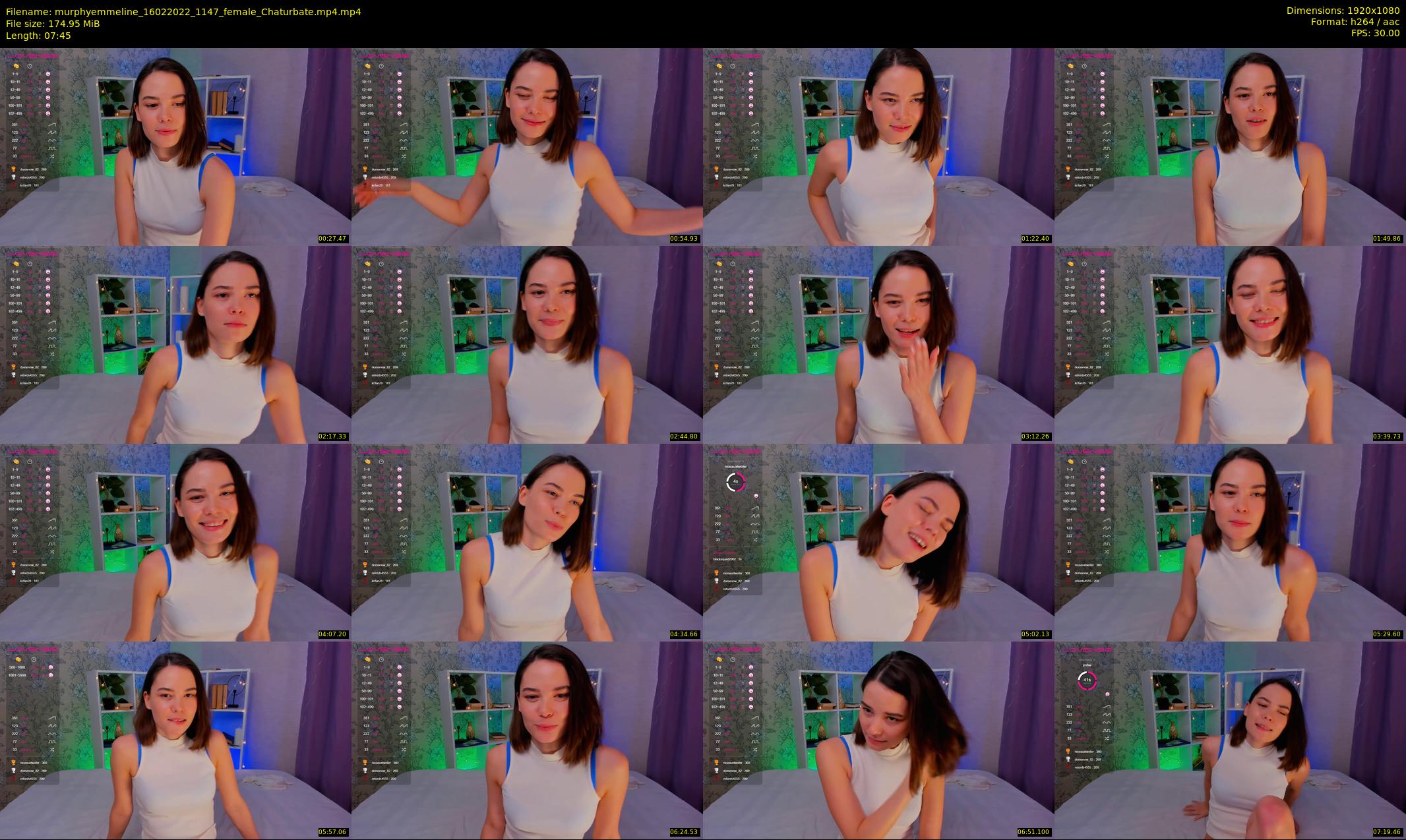murphyemmeline — 8 minute Chaturbate female cam show recording, 1080p, Feb 16, 2022