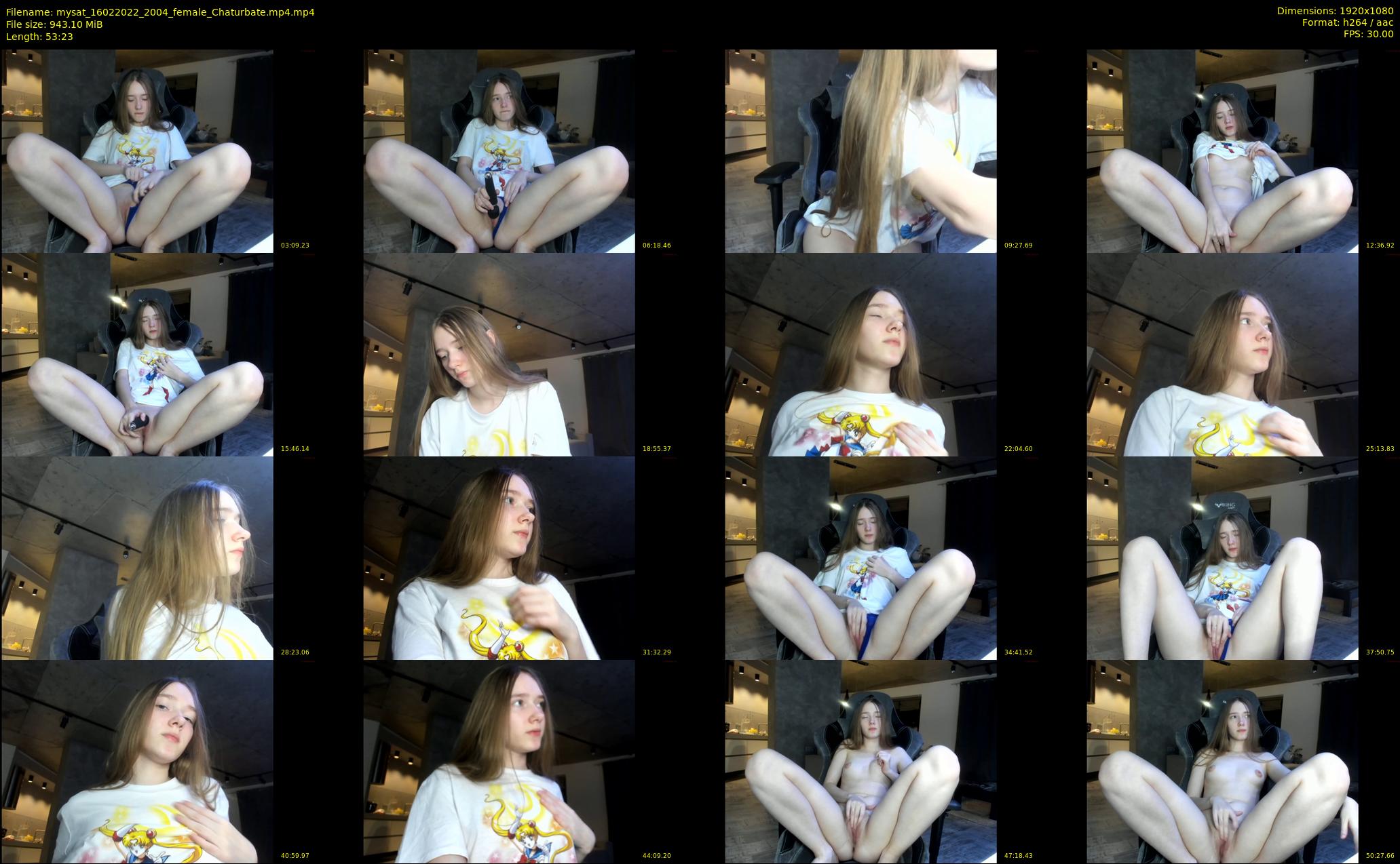 mysat — 54 minute Chaturbate female cam show recording, 1080p, Feb 16, 2022