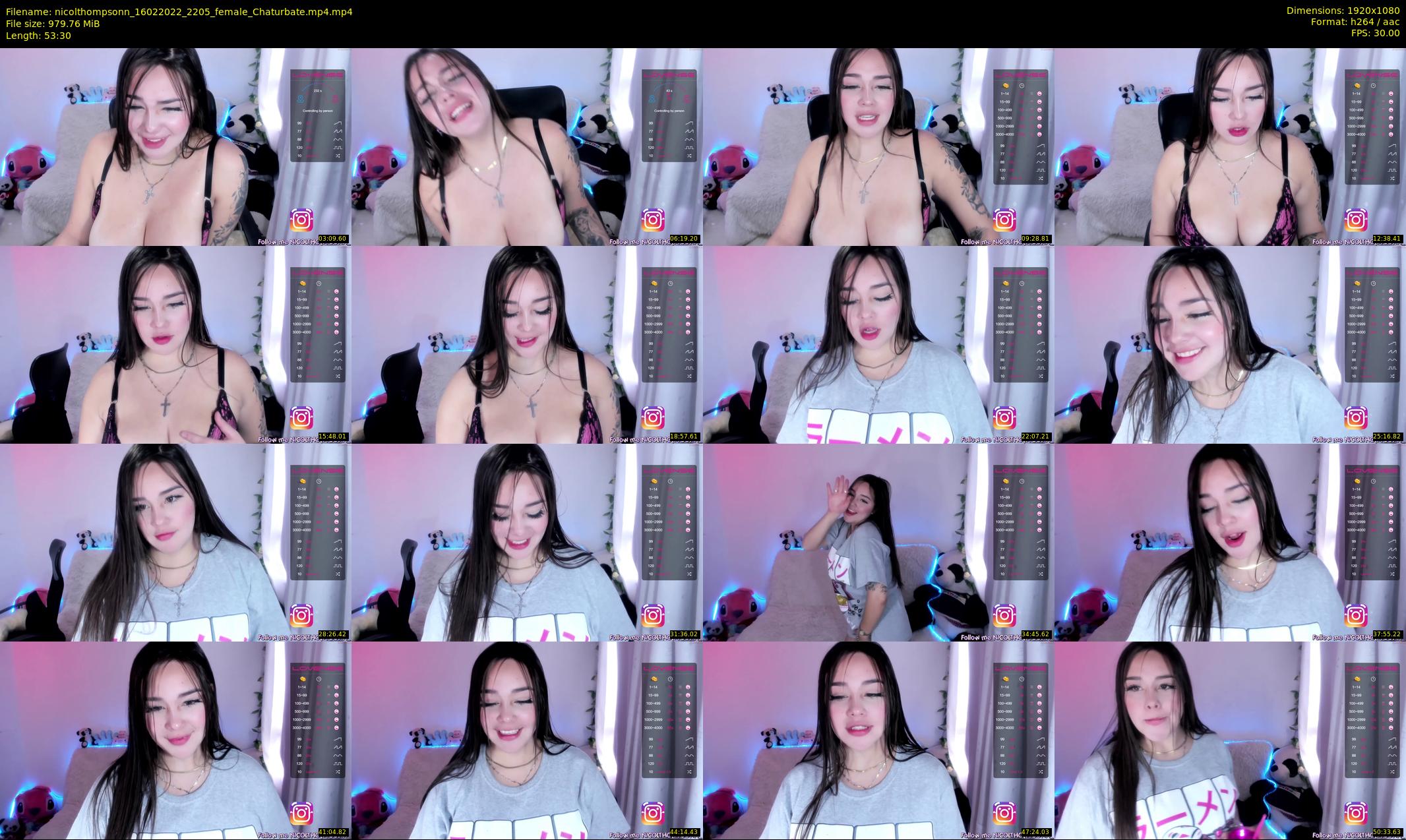 nicolthompsonn — 54 minute Chaturbate female cam show recording, 1080p, Feb 16, 2022