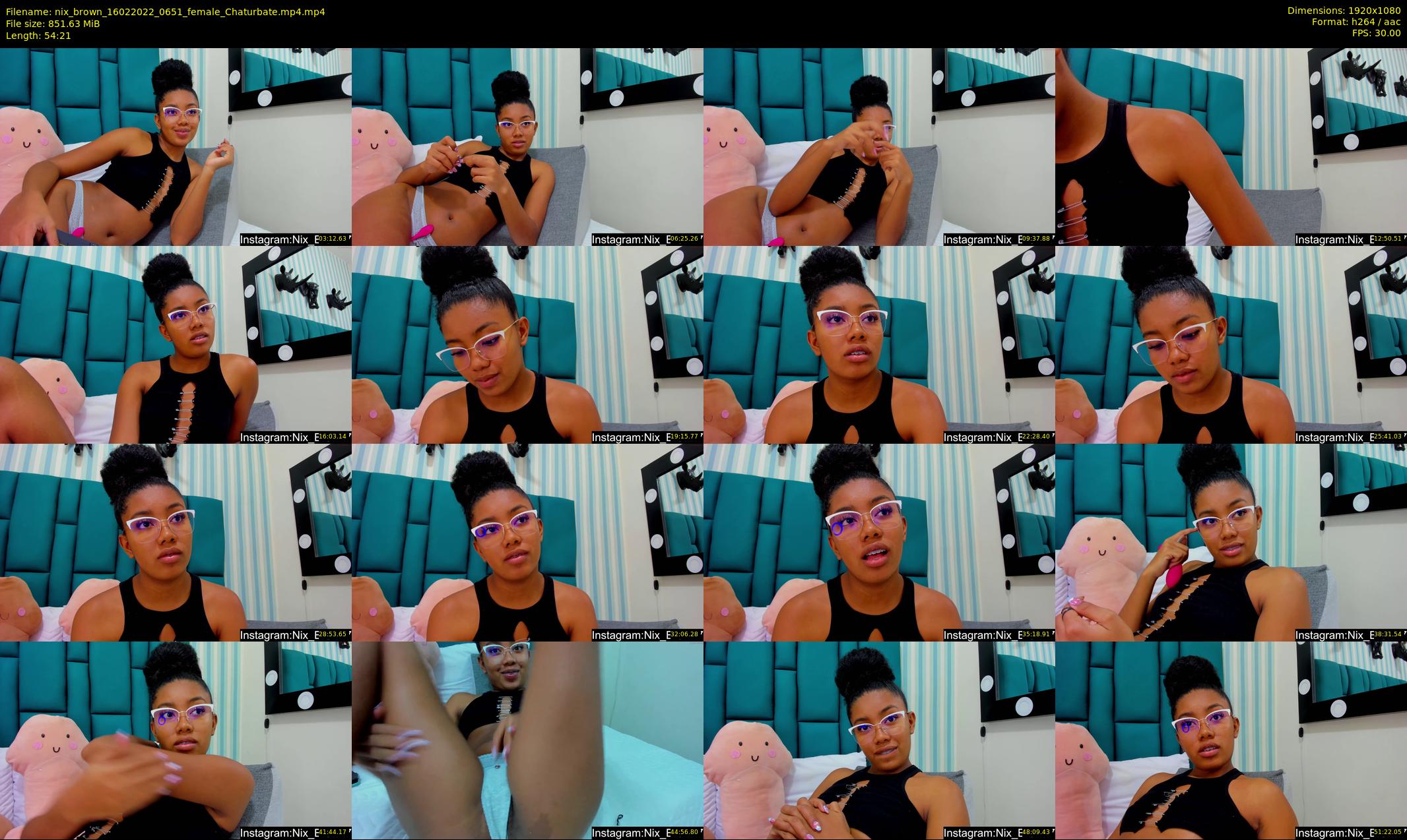 nix_brown — 55 minute Chaturbate female cam show recording, 1080p, Feb 16, 2022