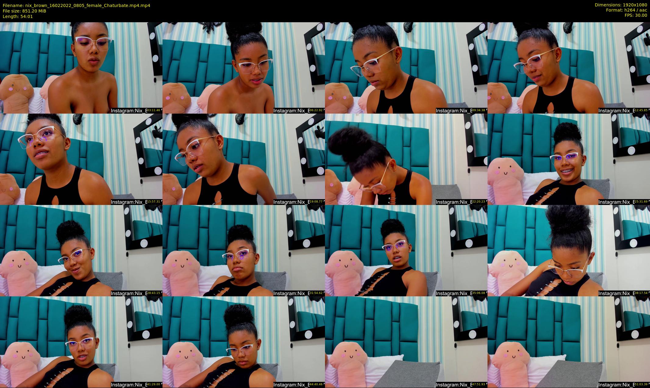 nix_brown — 55 minute Chaturbate female cam show recording, 1080p, Feb 16, 2022