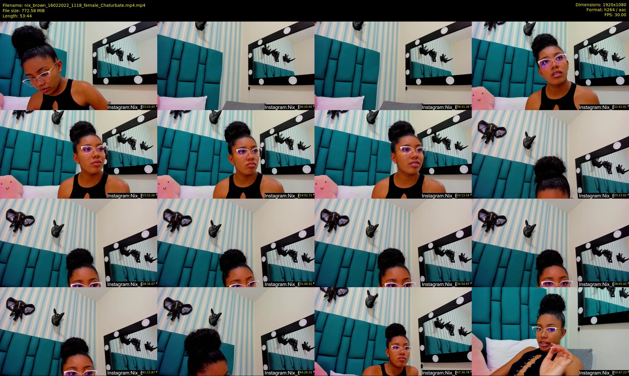 nix_brown — 54 minute Chaturbate female cam show recording, 1080p, Feb 16, 2022