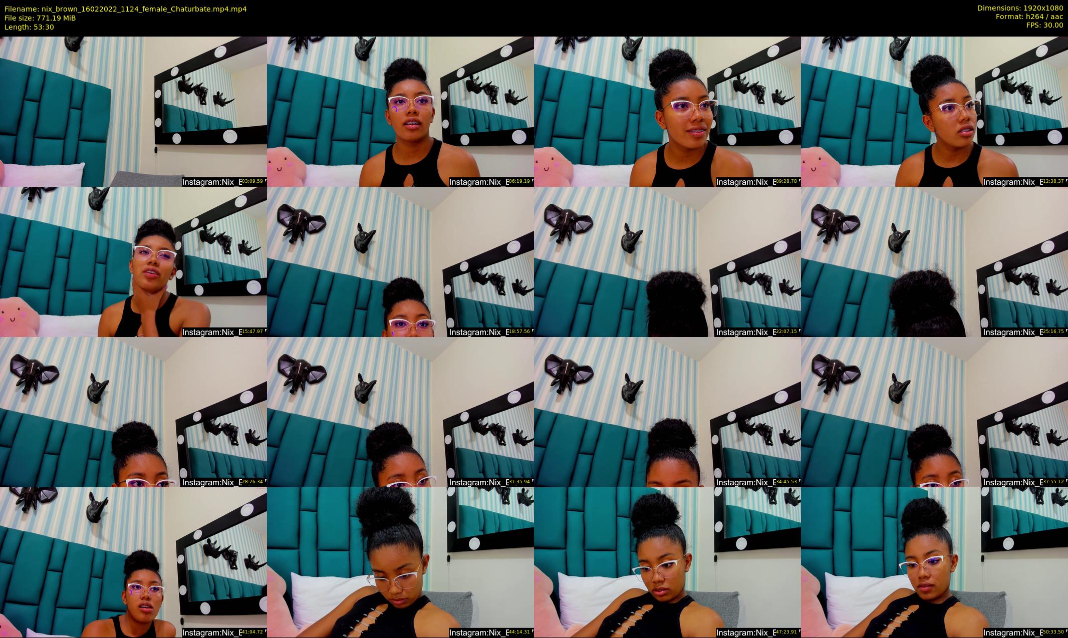 nix_brown — 54 minute Chaturbate female cam show recording, 1080p, Feb 16, 2022