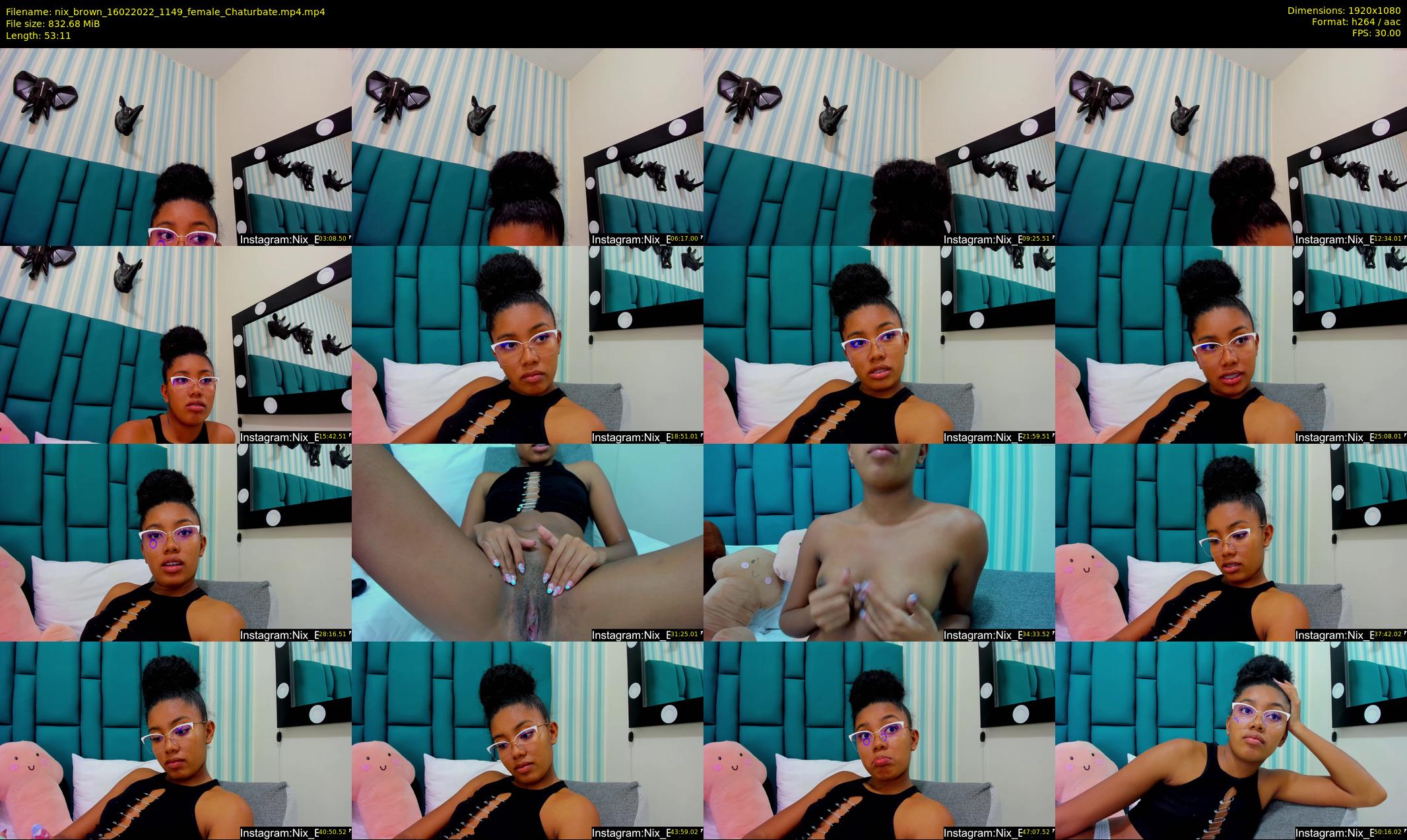 nix_brown — 54 minute Chaturbate female cam show recording, 1080p, Feb 16, 2022