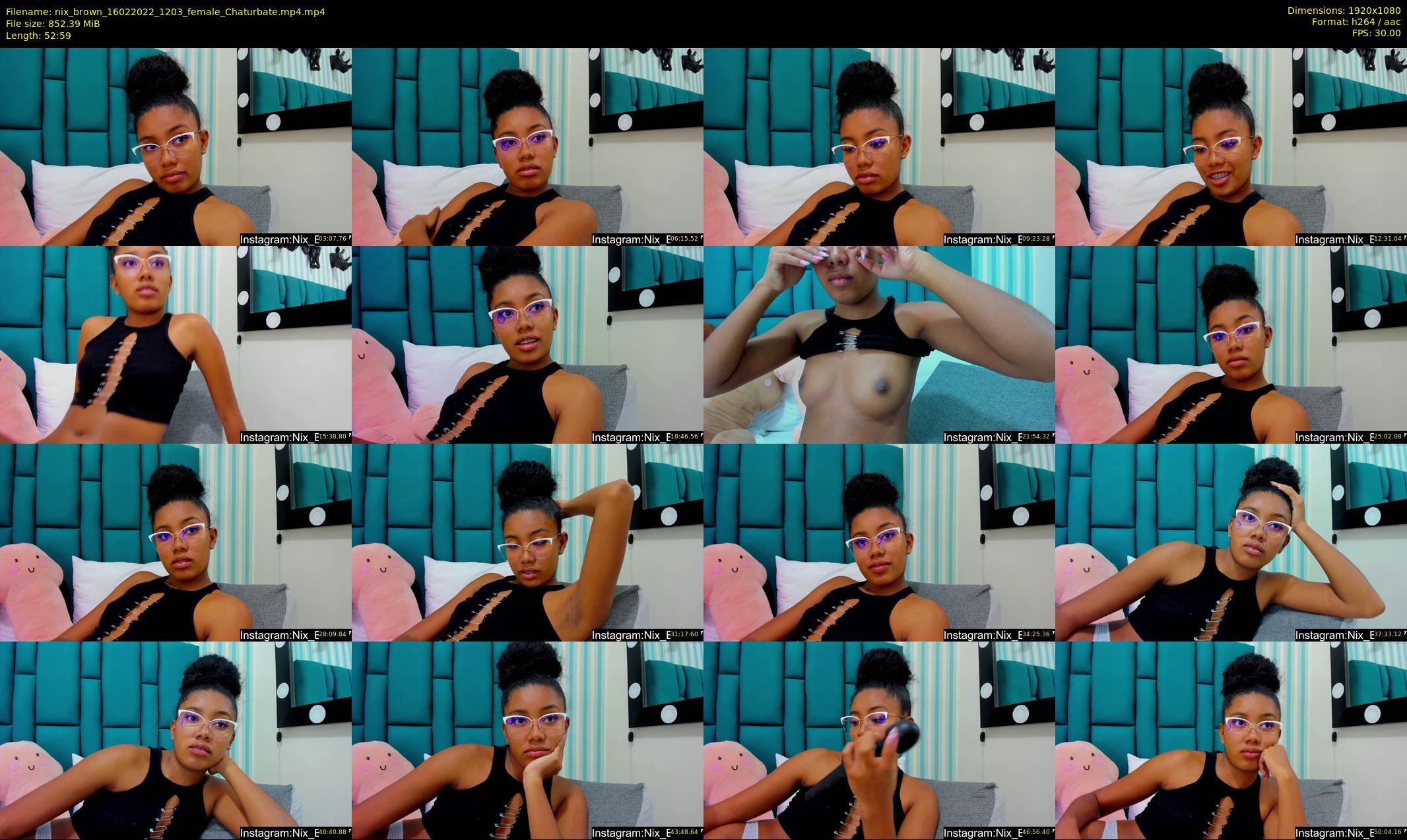 nix_brown — 53 minute Chaturbate female cam show recording, 1080p, Feb 16, 2022