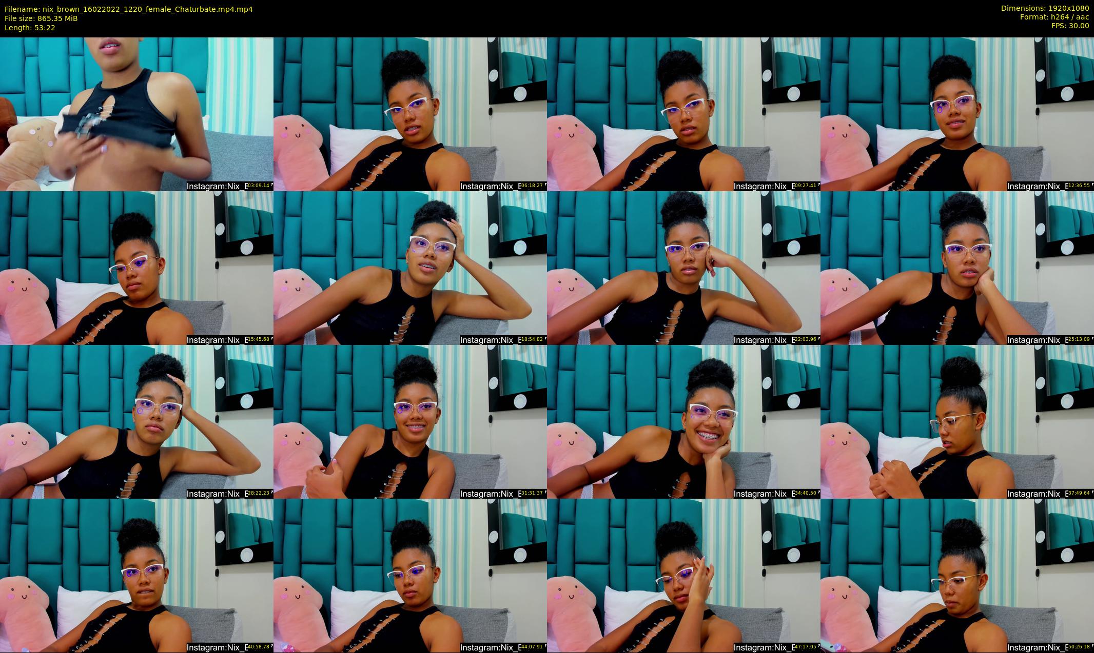 nix_brown — 54 minute Chaturbate female cam show recording, 1080p, Feb 16, 2022