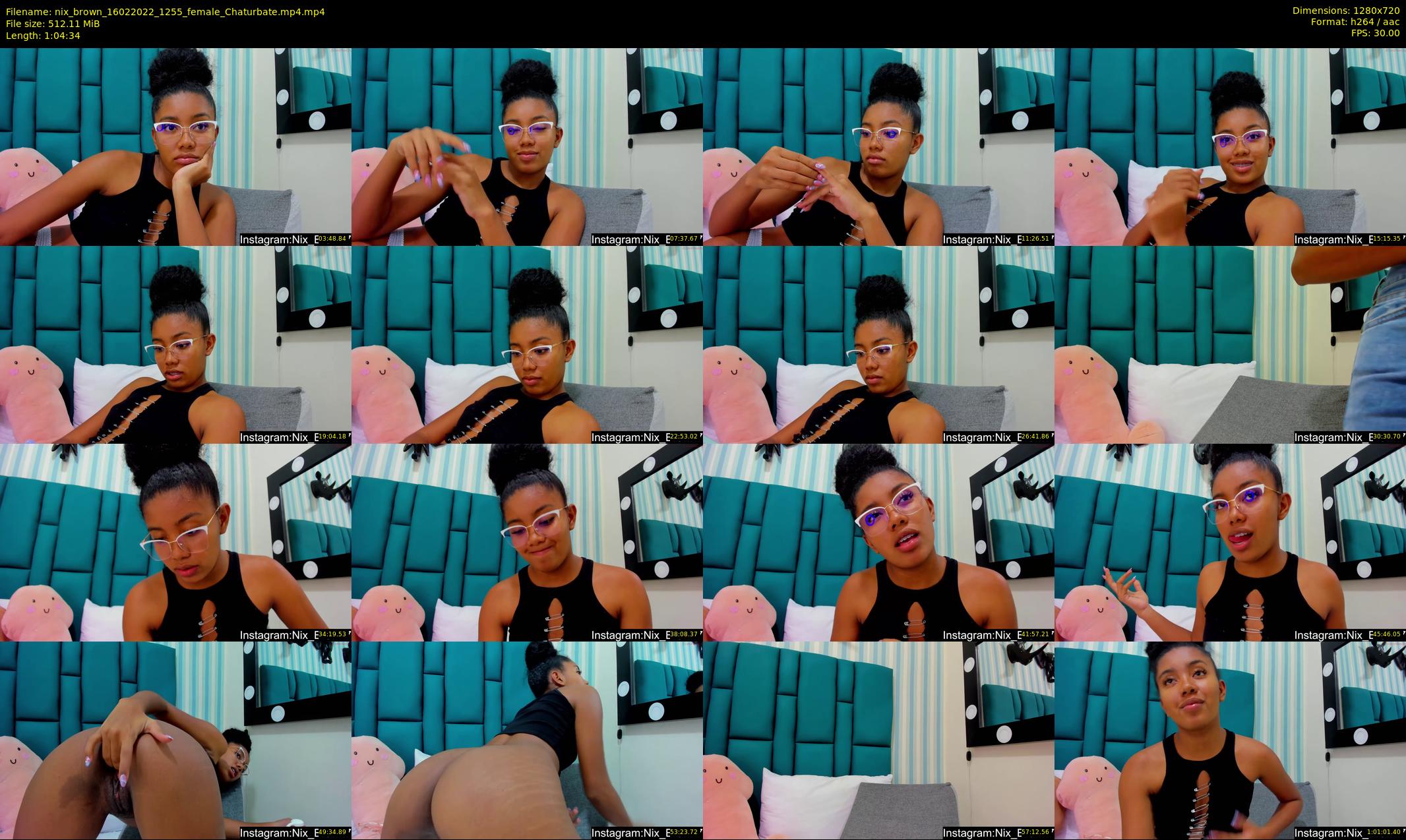 nix_brown — 65 minute Chaturbate female cam show recording, 720p, Feb 16, 2022