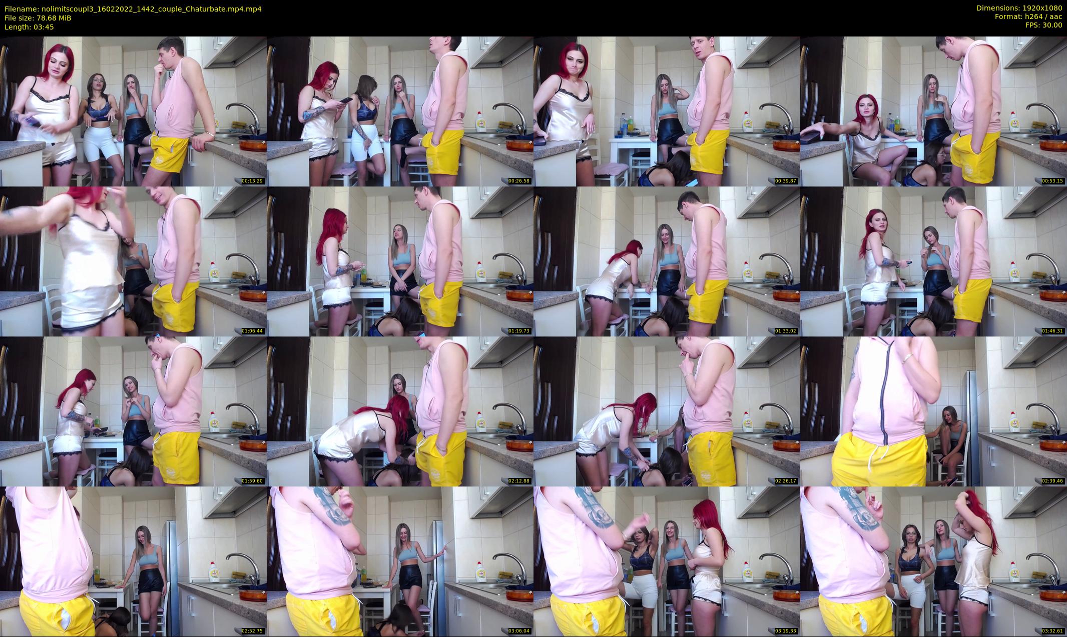 nolimitscoupl3 — 4 minute Chaturbate couple cam show recording, 1080p, Feb 16, 2022