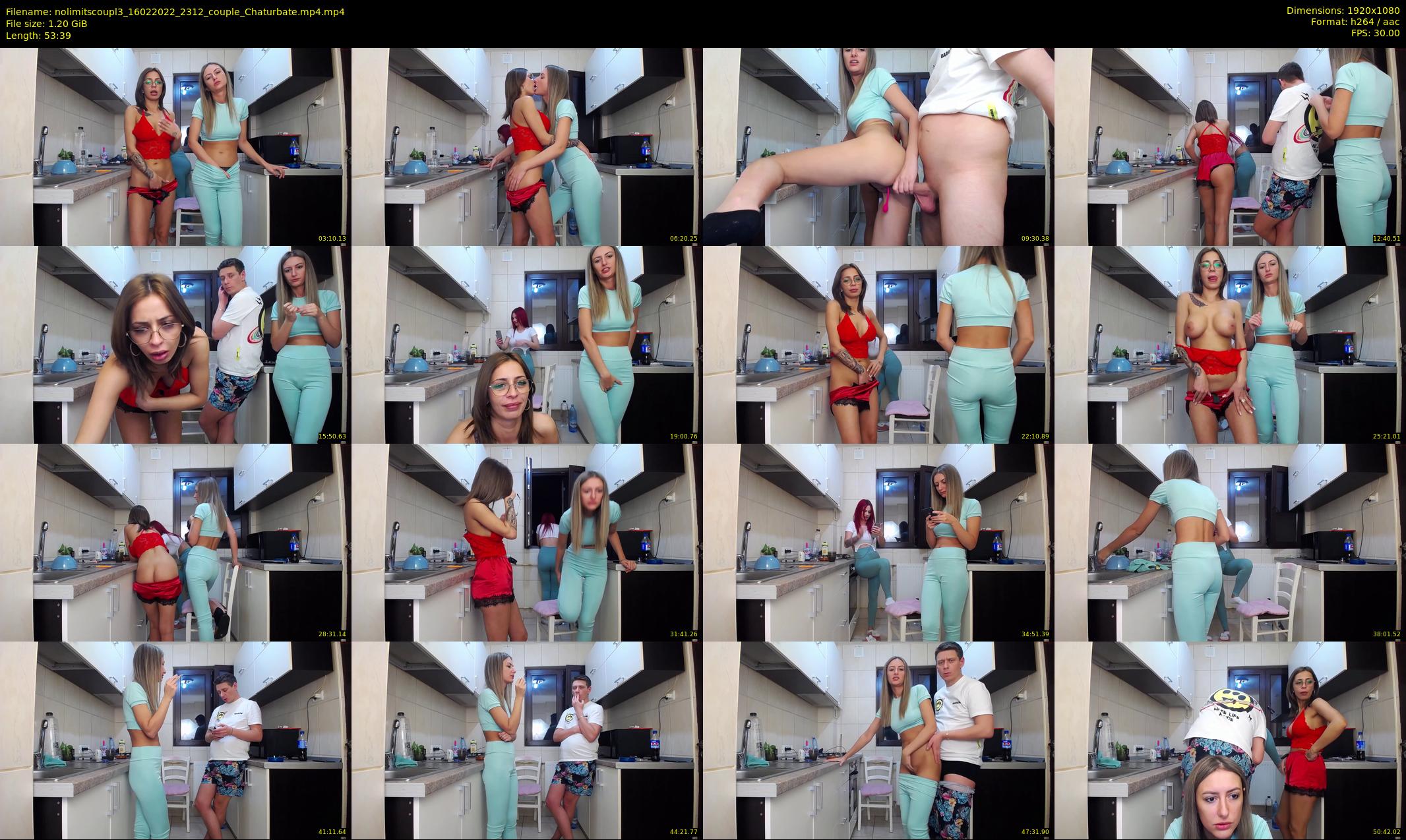 nolimitscoupl3 — 54 minute Chaturbate couple cam show recording, 1080p, Feb 16, 2022
