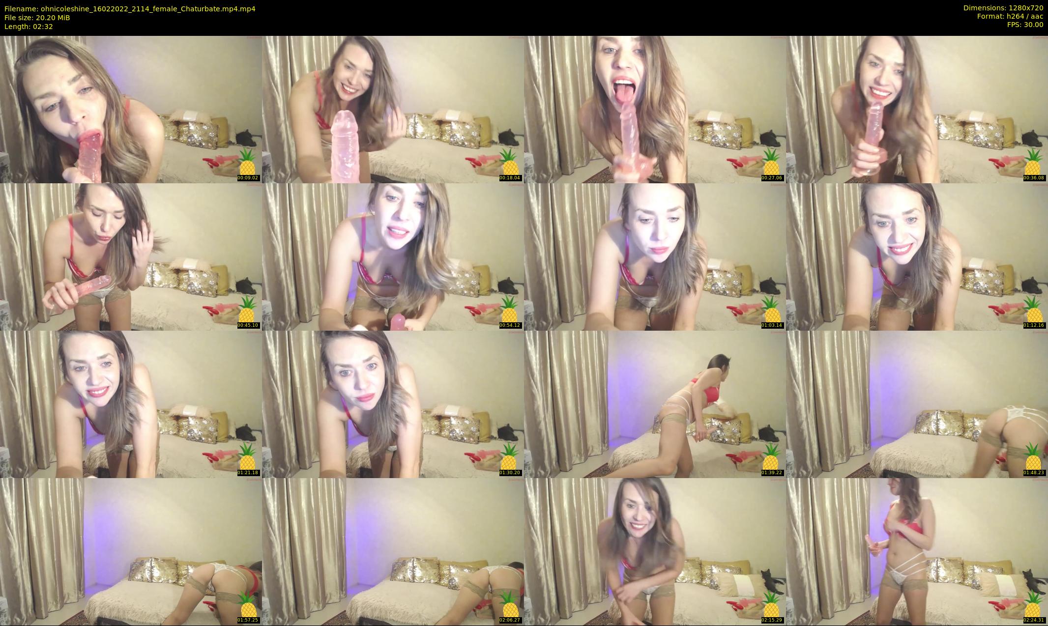 ohnicoleshine — 3 minute Chaturbate female cam show recording, 720p, Feb 16, 2022