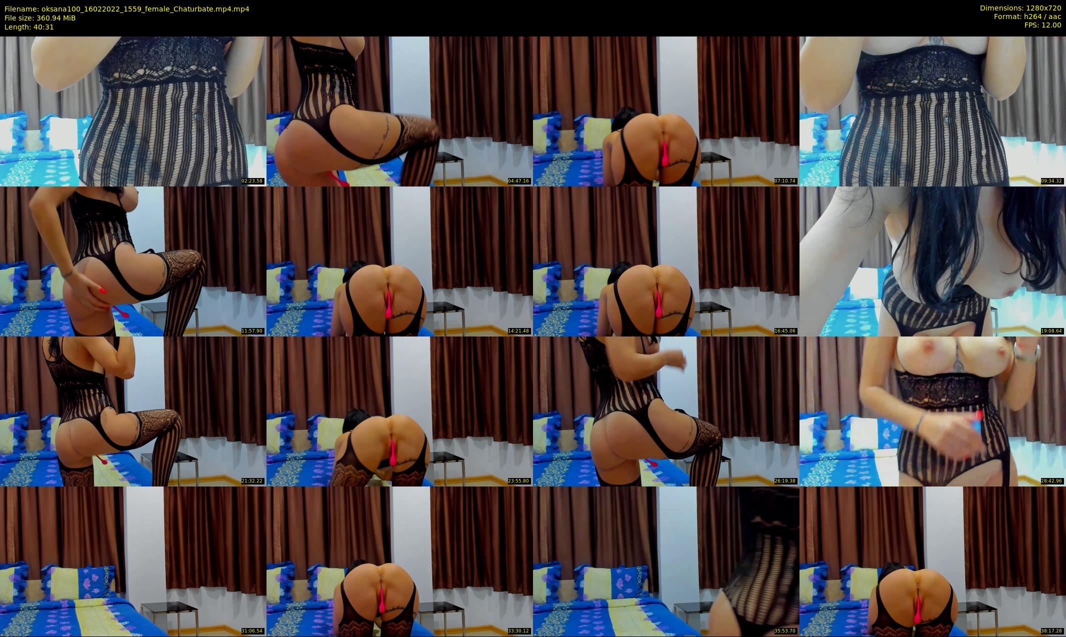 oksana100 — 41 minute Chaturbate female cam show recording, 720p, Feb 16, 2022