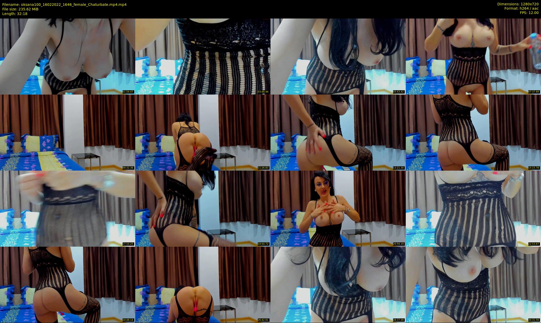 oksana100 — 33 minute Chaturbate female cam show recording, 720p, Feb 16, 2022