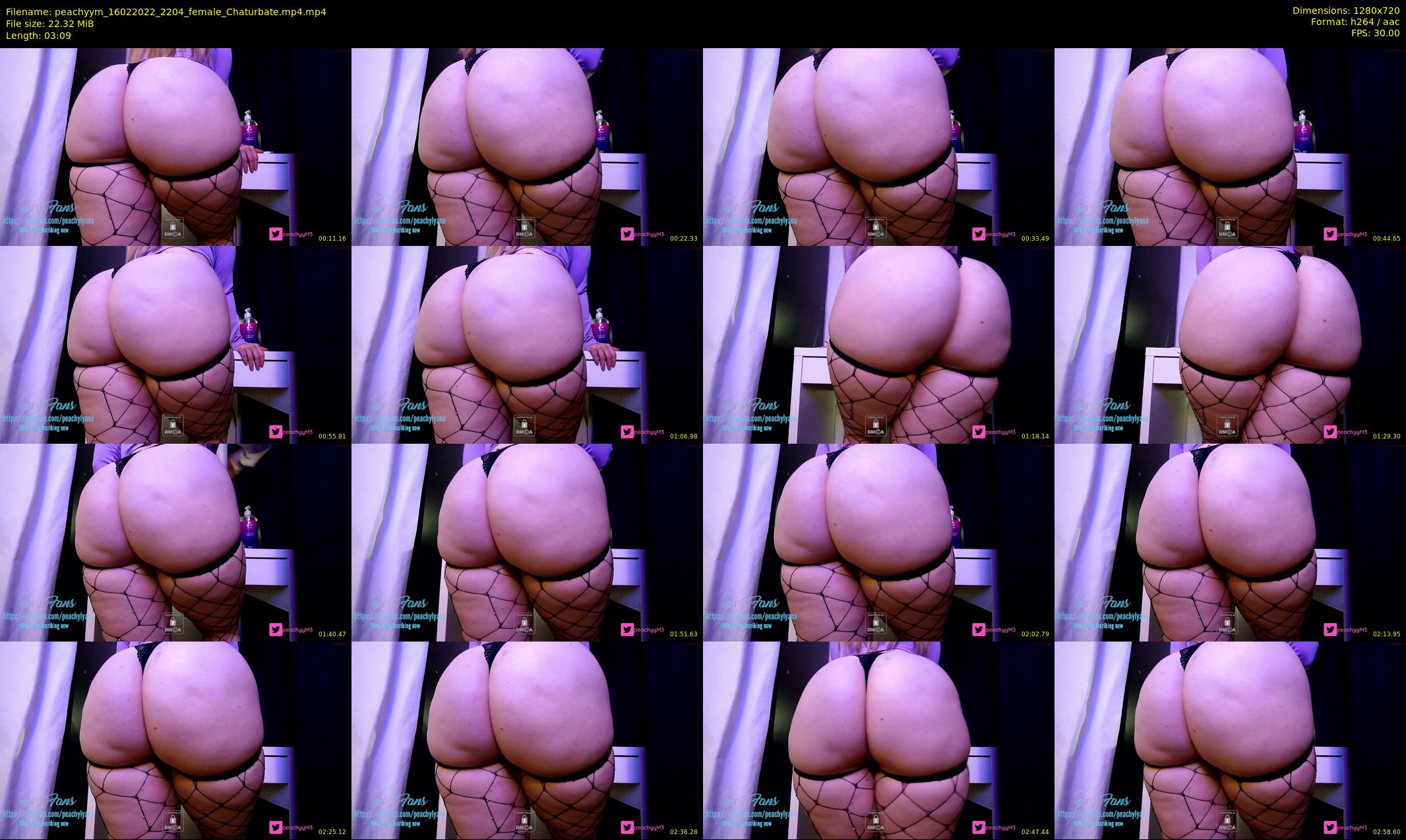 peachyym — 4 minute Chaturbate female cam show recording, 720p, Feb 16, 2022