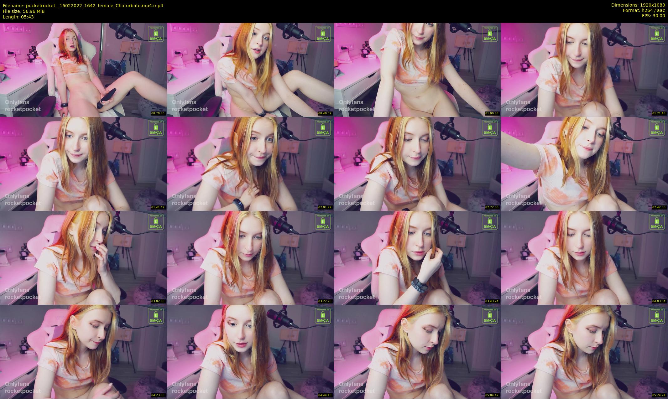 pocketrocket_ — 6 minute Chaturbate female cam show recording, 1080p, Feb 16, 2022