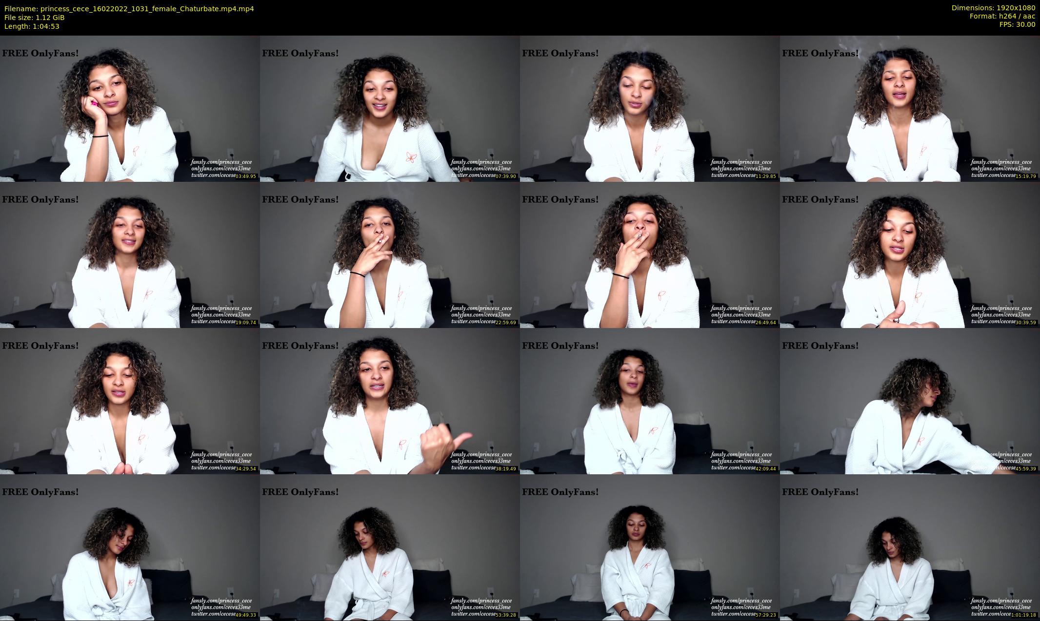 princess_cece — 65 minute Chaturbate female cam show recording, 1080p, Feb 16, 2022