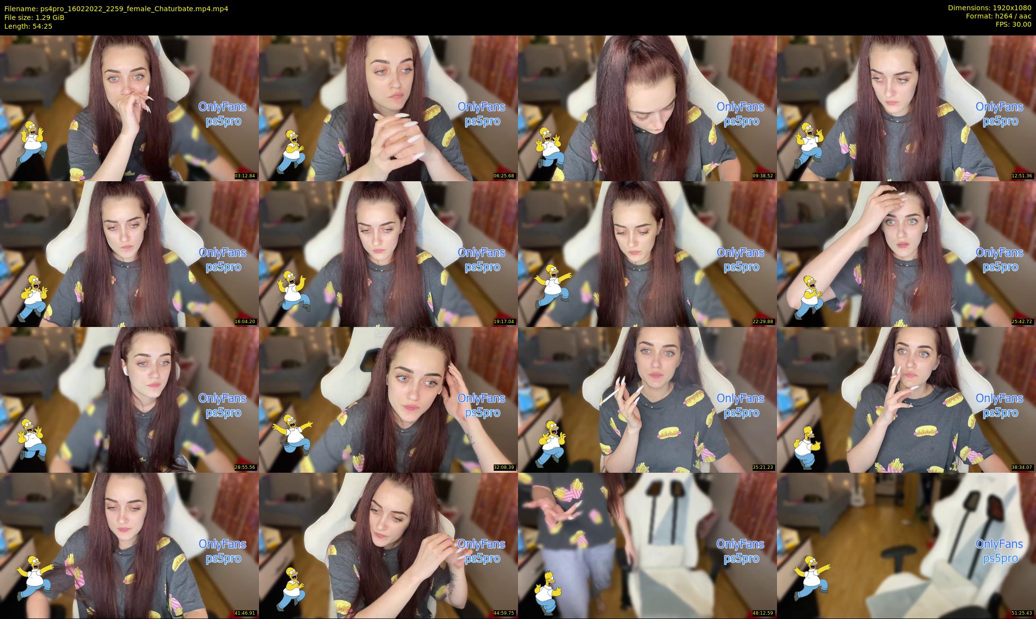 ps4pro — 55 minute Chaturbate female cam show recording, 1080p, Feb 16, 2022