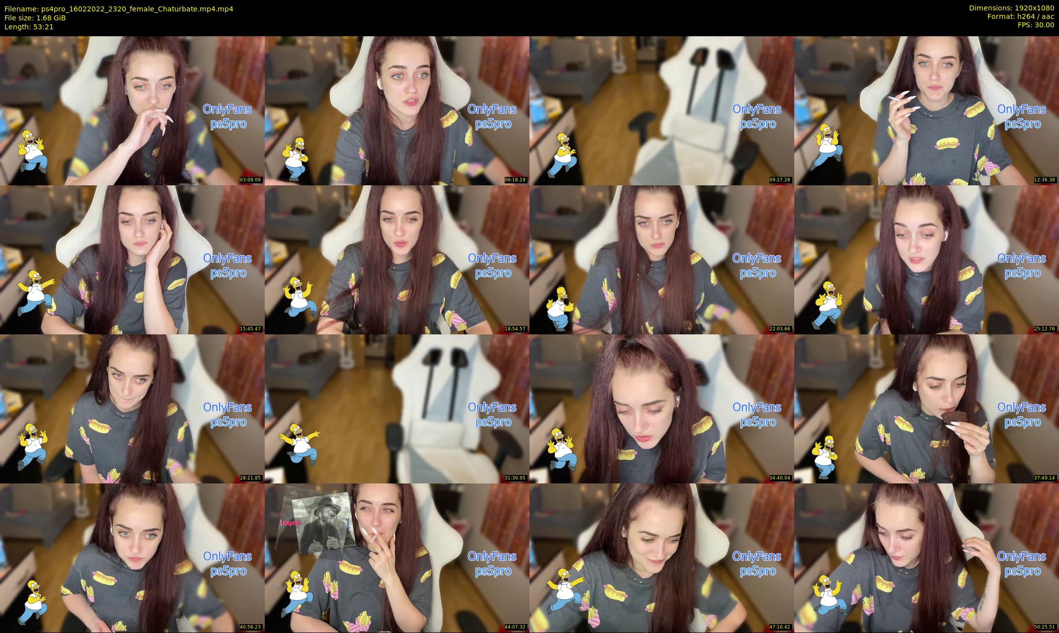 ps4pro — 54 minute Chaturbate female cam show recording, 1080p, Feb 16, 2022