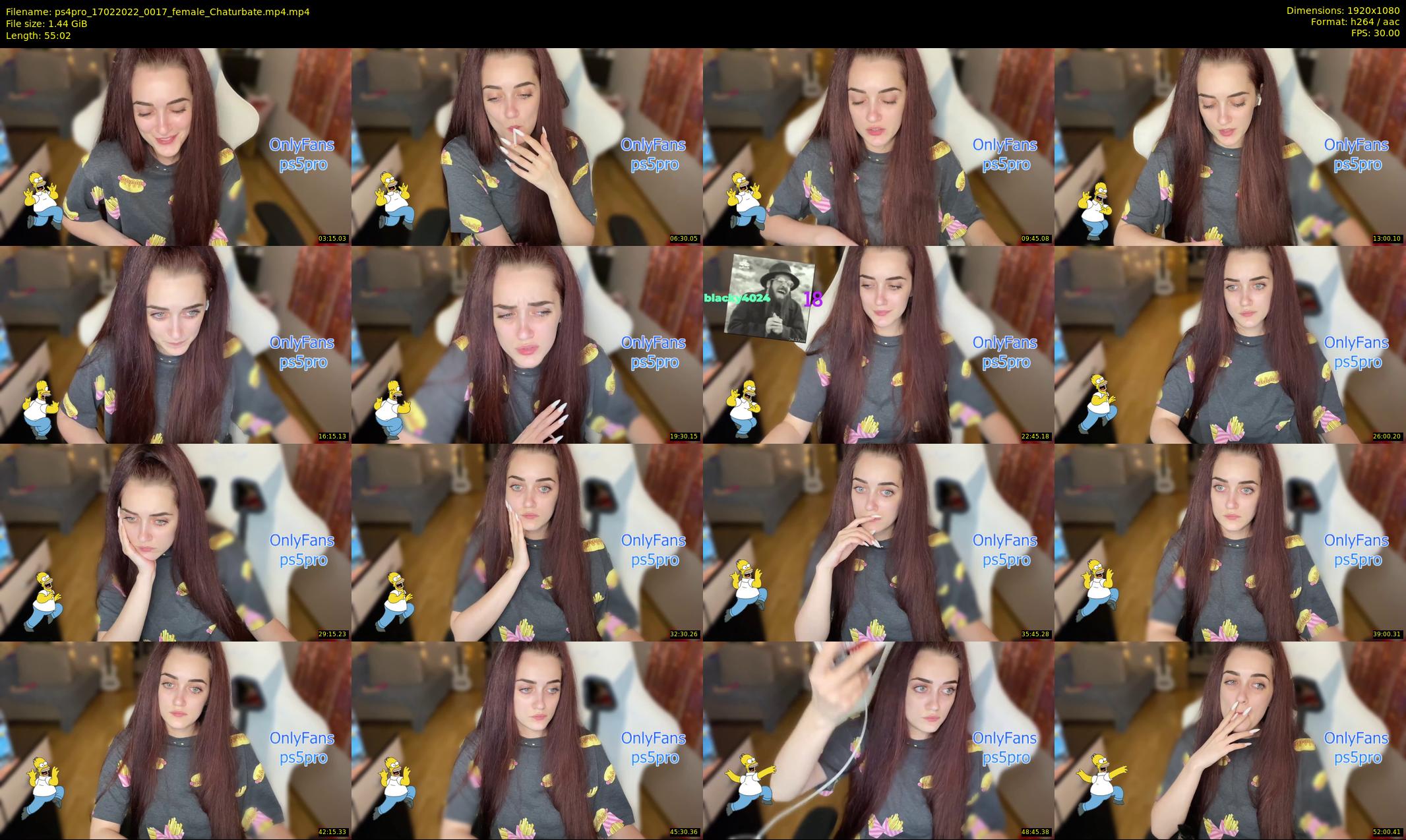 ps4pro — 56 minute Chaturbate female cam show recording, 1080p, Feb 17, 2022