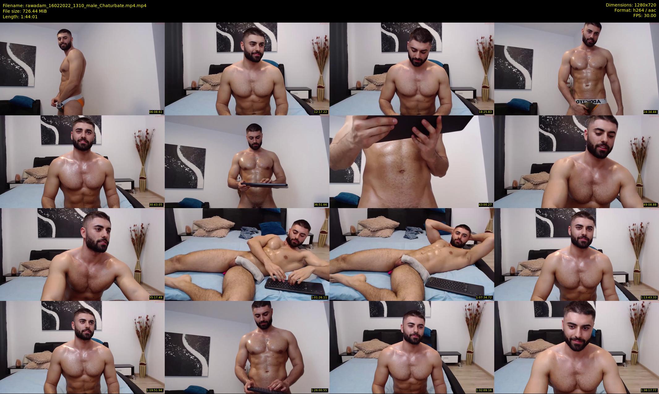 rawadam — 105 minute Chaturbate male cam show recording, 720p, Feb 16, 2022