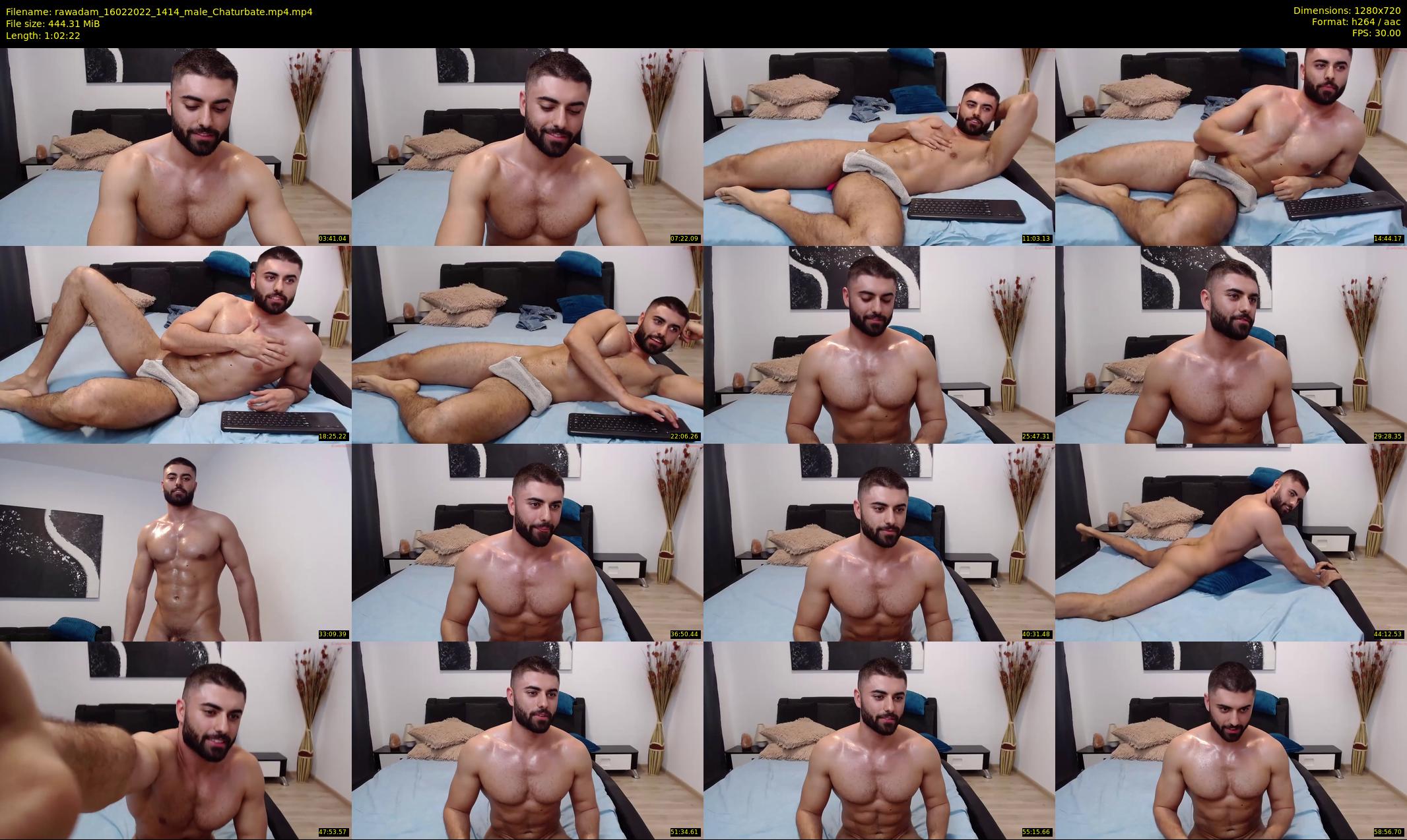 rawadam — 63 minute Chaturbate male cam show recording, 720p, Feb 16, 2022