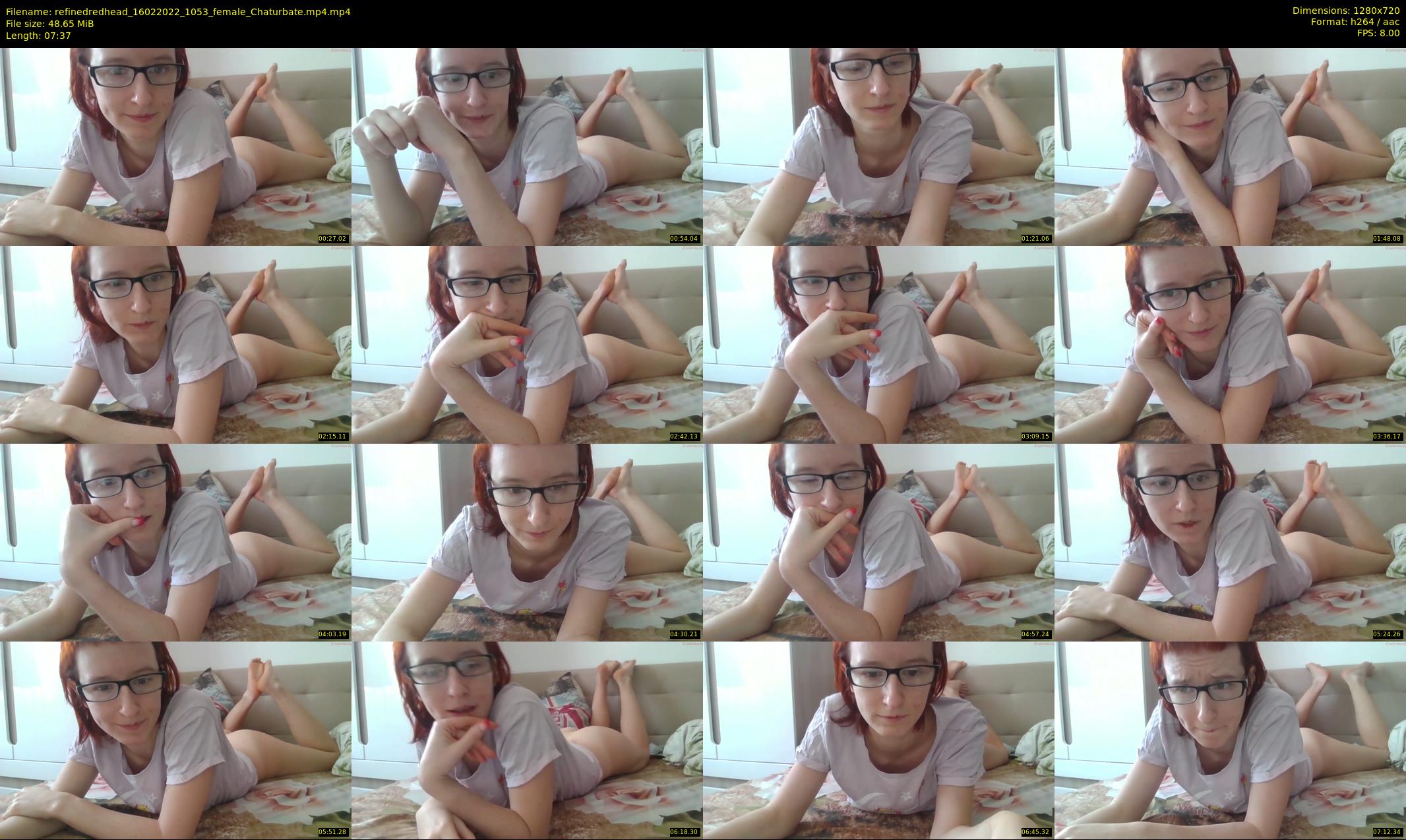 refinedredhead — 8 minute Chaturbate female cam show recording, 720p, Feb 16, 2022