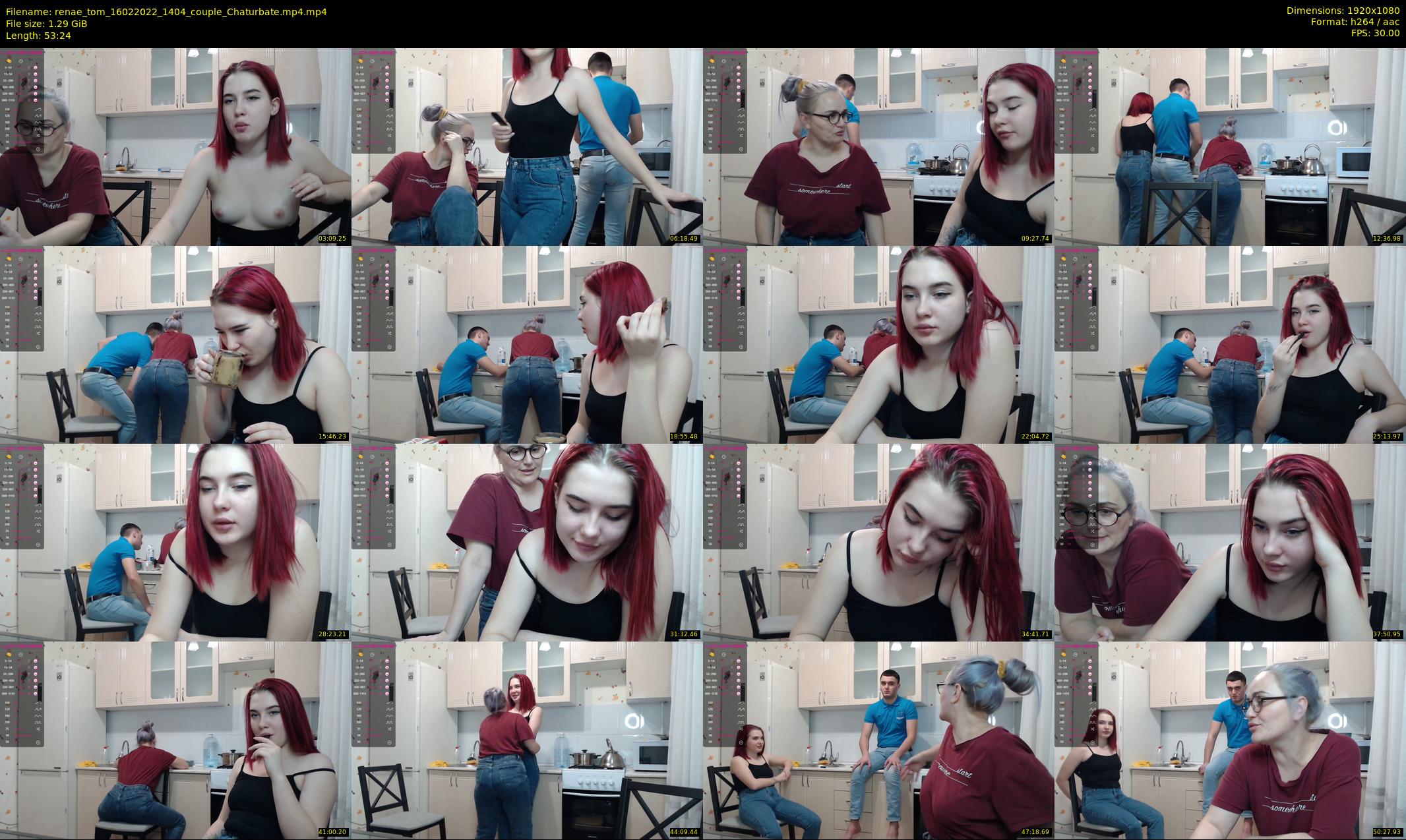 renae_tom — 54 minute Chaturbate couple cam show recording, 1080p, Feb 16, 2022