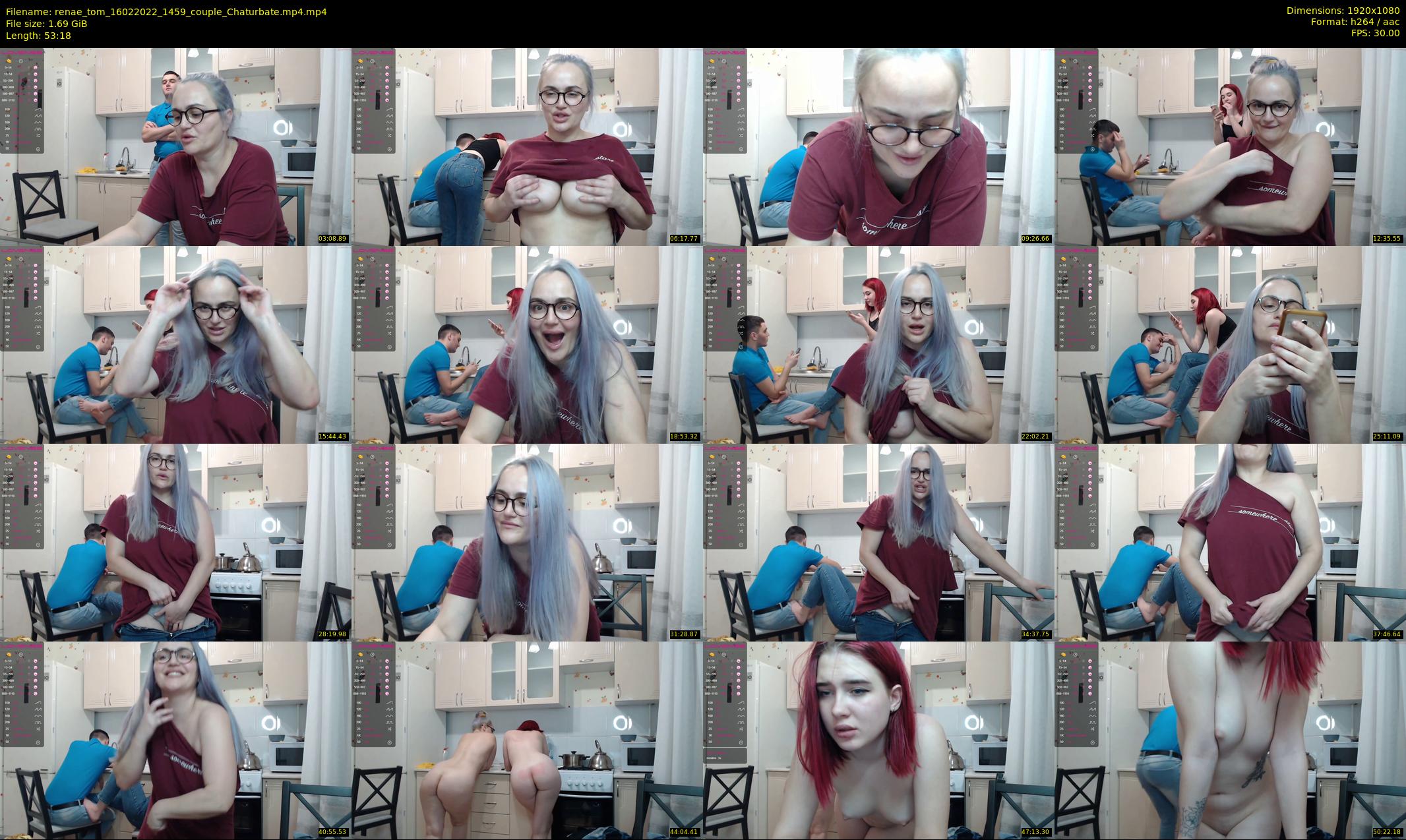 renae_tom — 54 minute Chaturbate couple cam show recording, 1080p, Feb 16, 2022