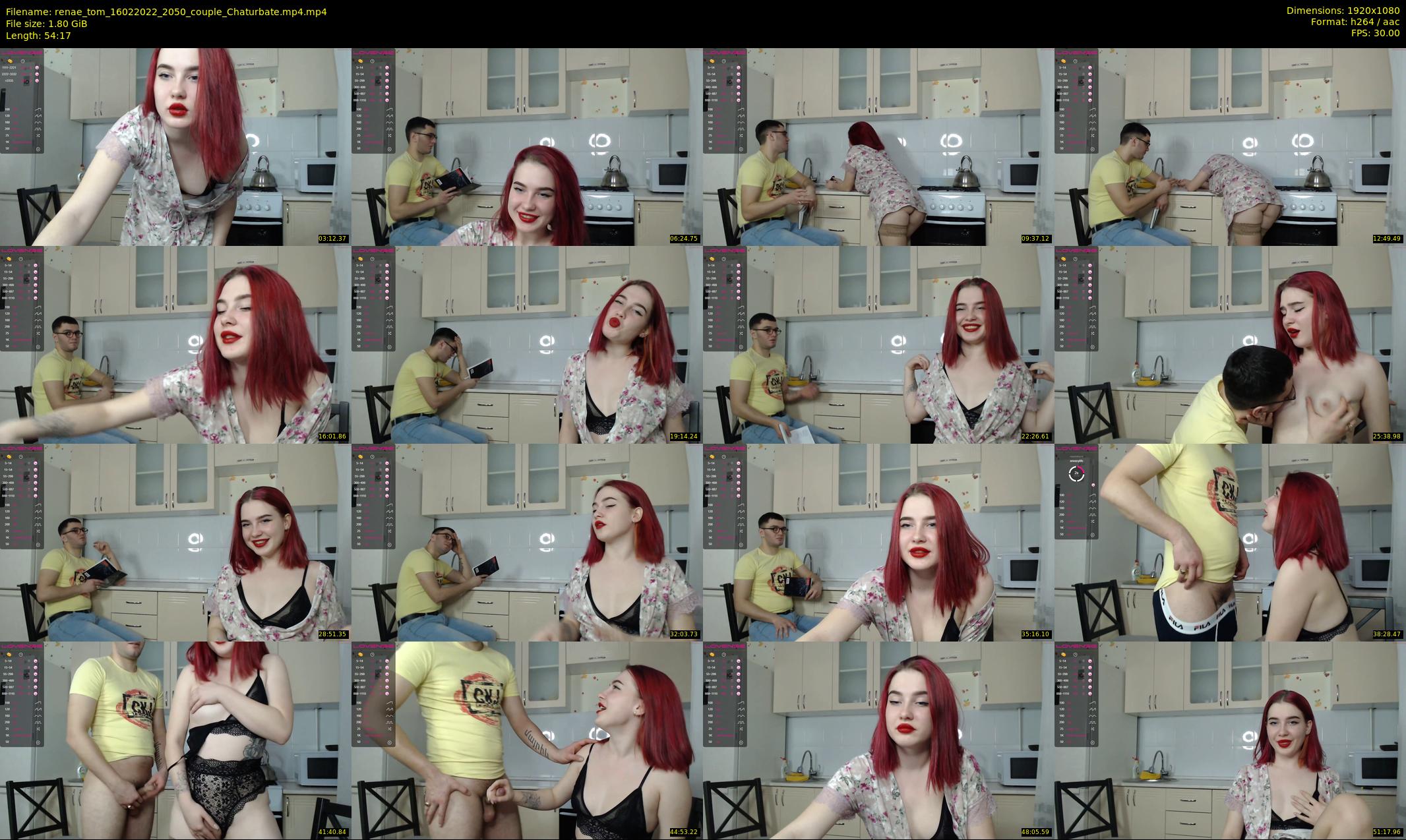 renae_tom — 55 minute Chaturbate couple cam show recording, 1080p, Feb 16, 2022