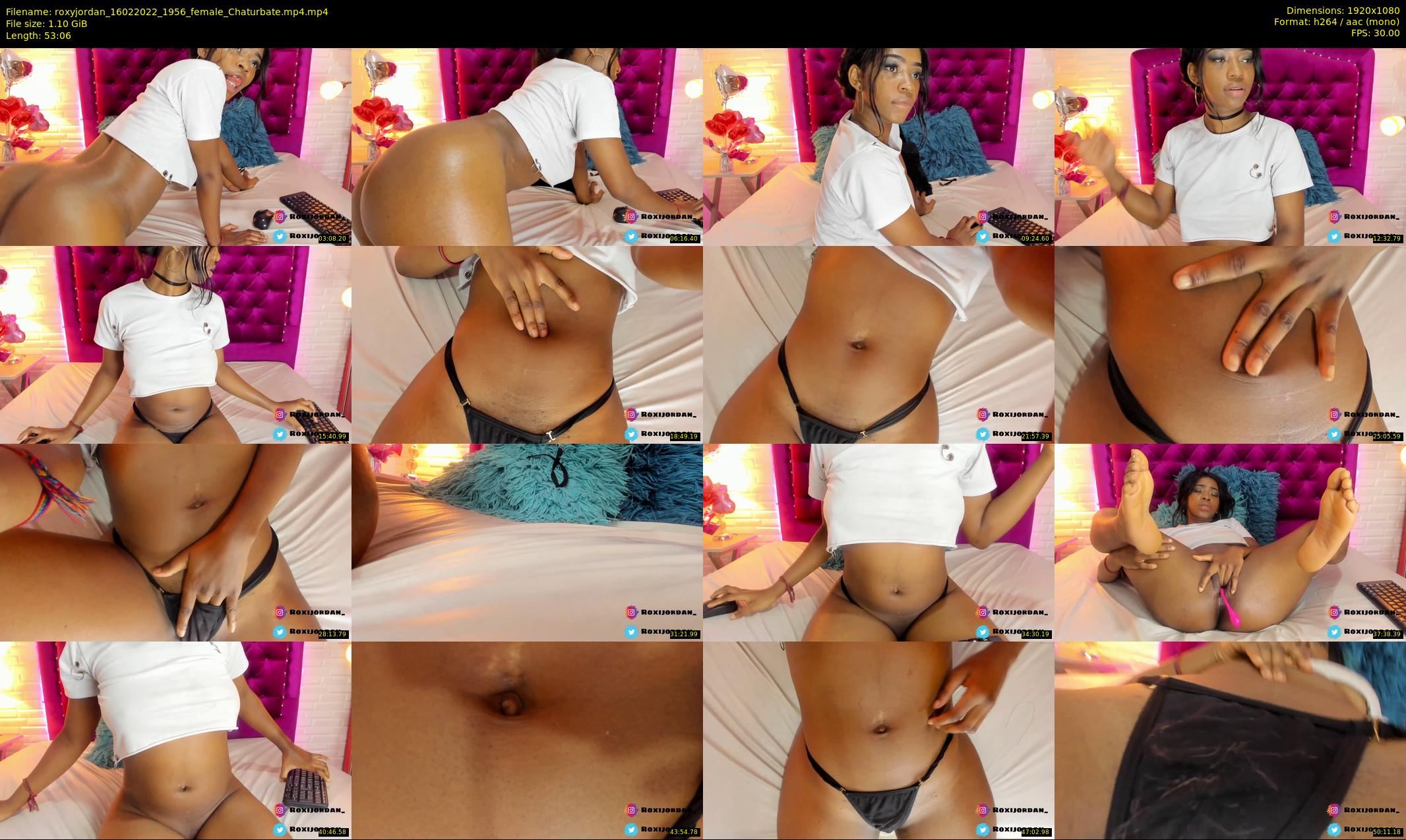roxyjordan — 54 minute Chaturbate female cam show recording, 1080p, Feb 16, 2022