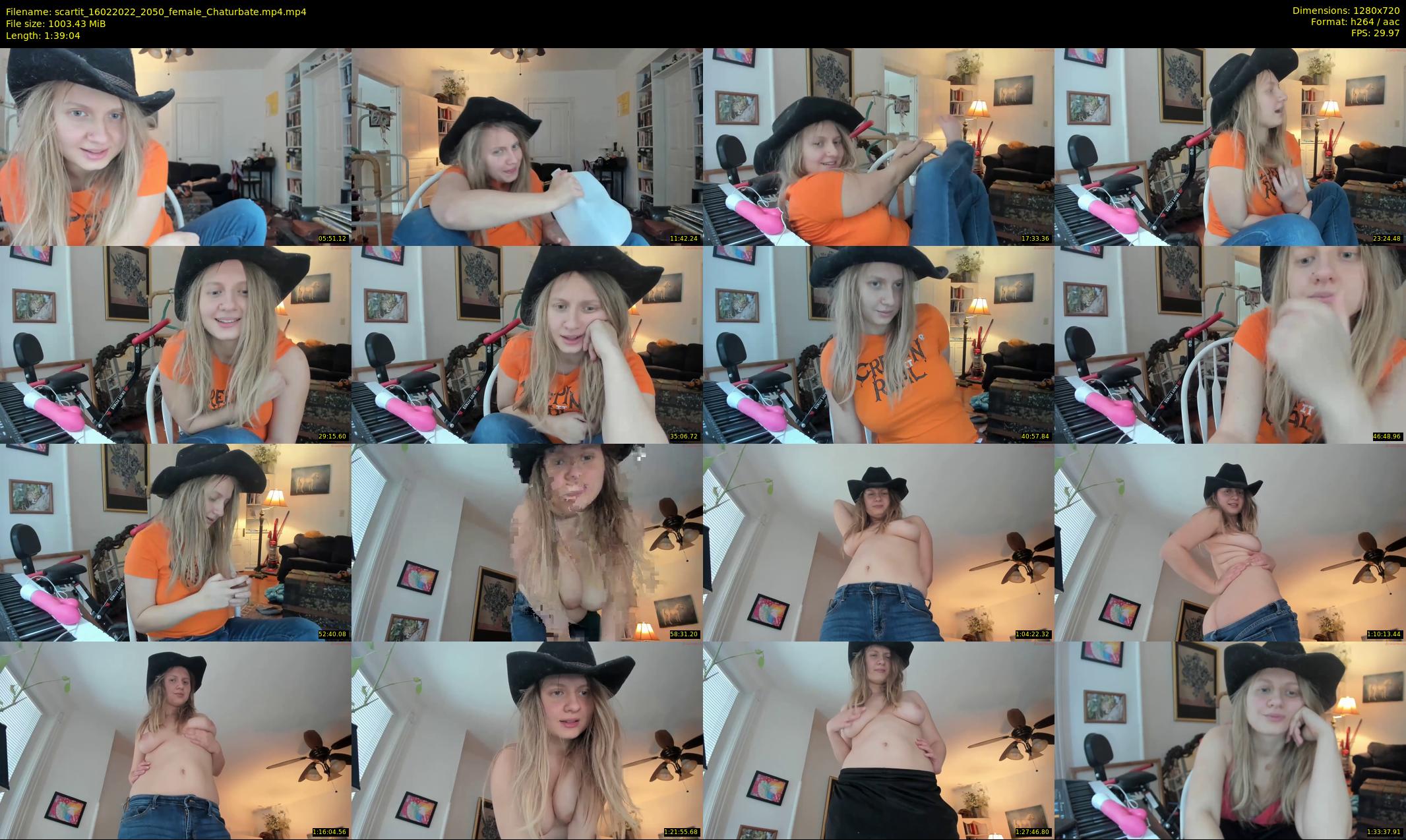 scartit — 100 minute Chaturbate female cam show recording, 720p, Feb 16, 2022