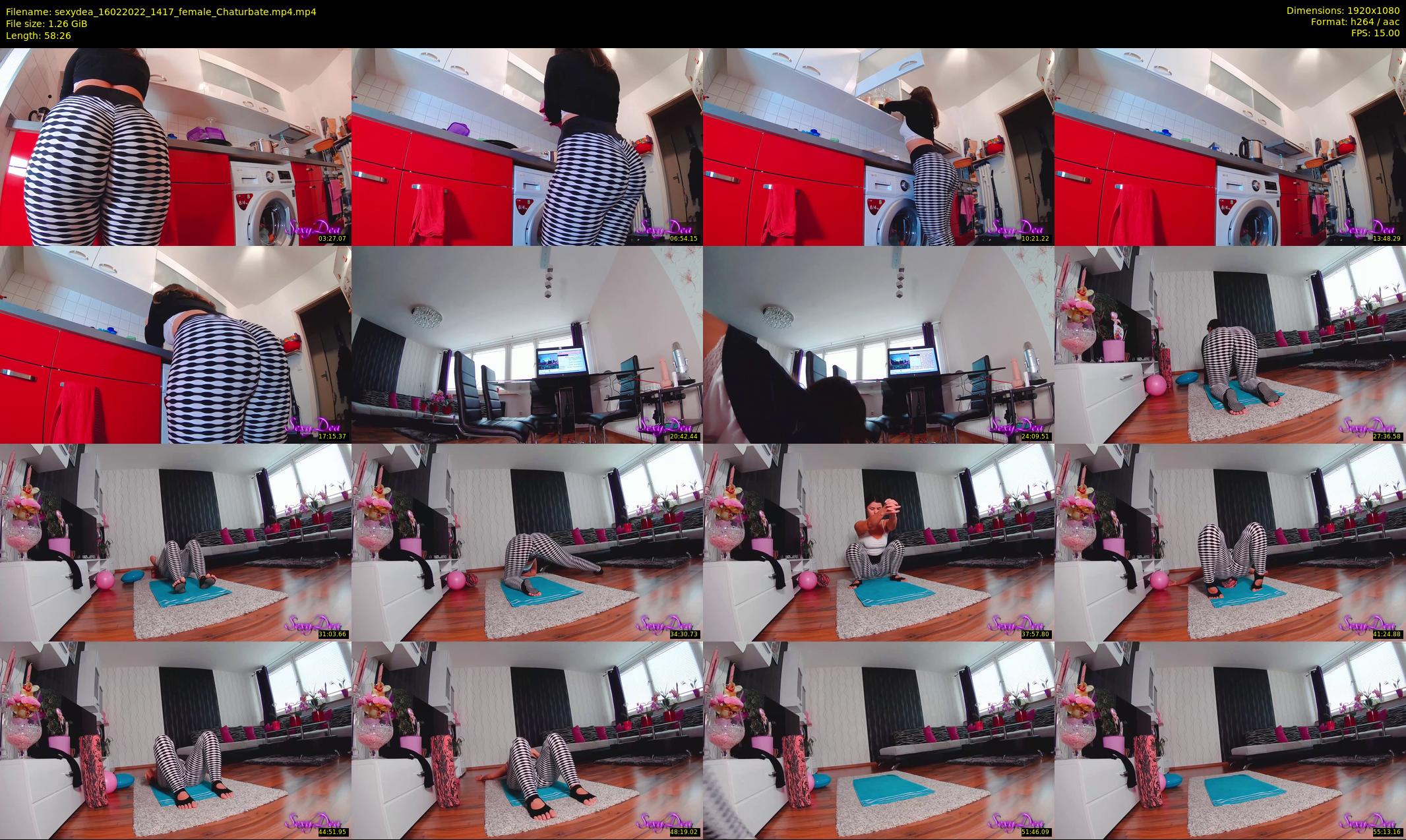 sexydea — 59 minute Chaturbate female cam show recording, 1080p, Feb 16, 2022
