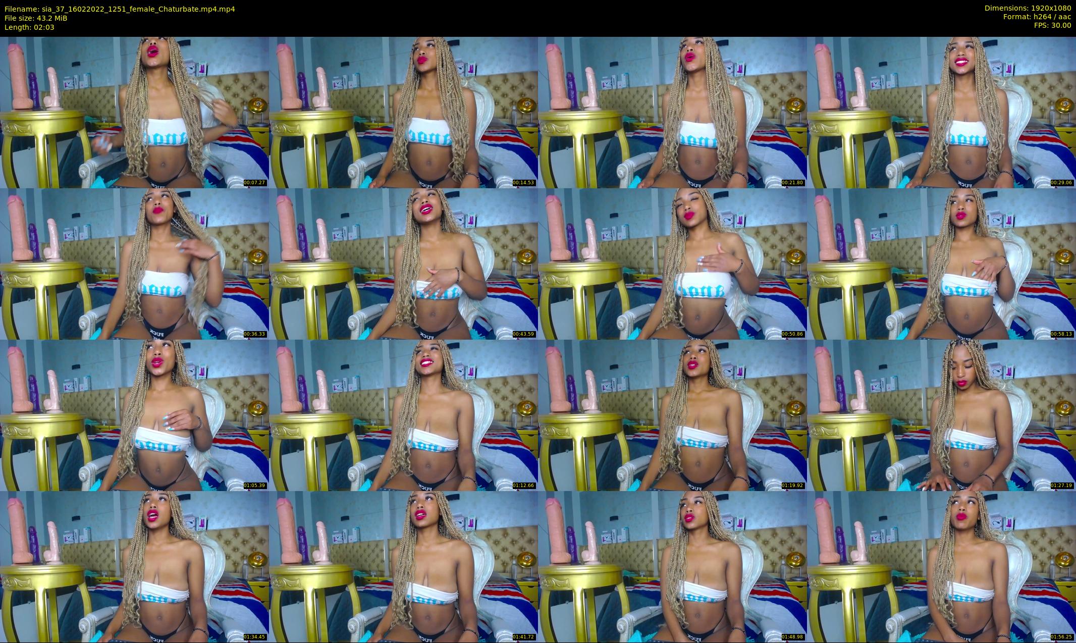 sia_37 — 3 minute Chaturbate female cam show recording, 1080p, Feb 16, 2022