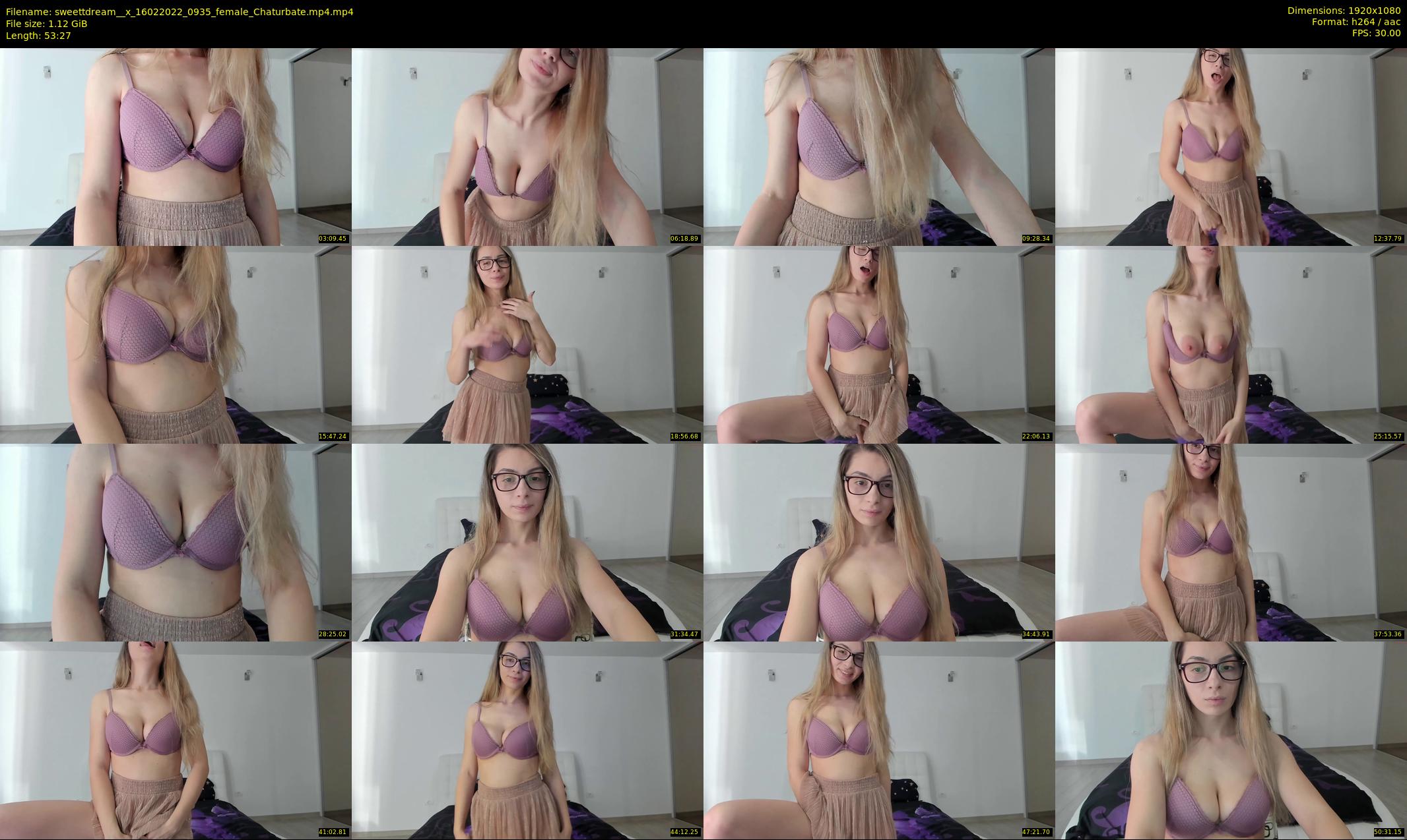 sweettdream__x — 54 minute Chaturbate female cam show recording, 1080p, Feb 16, 2022