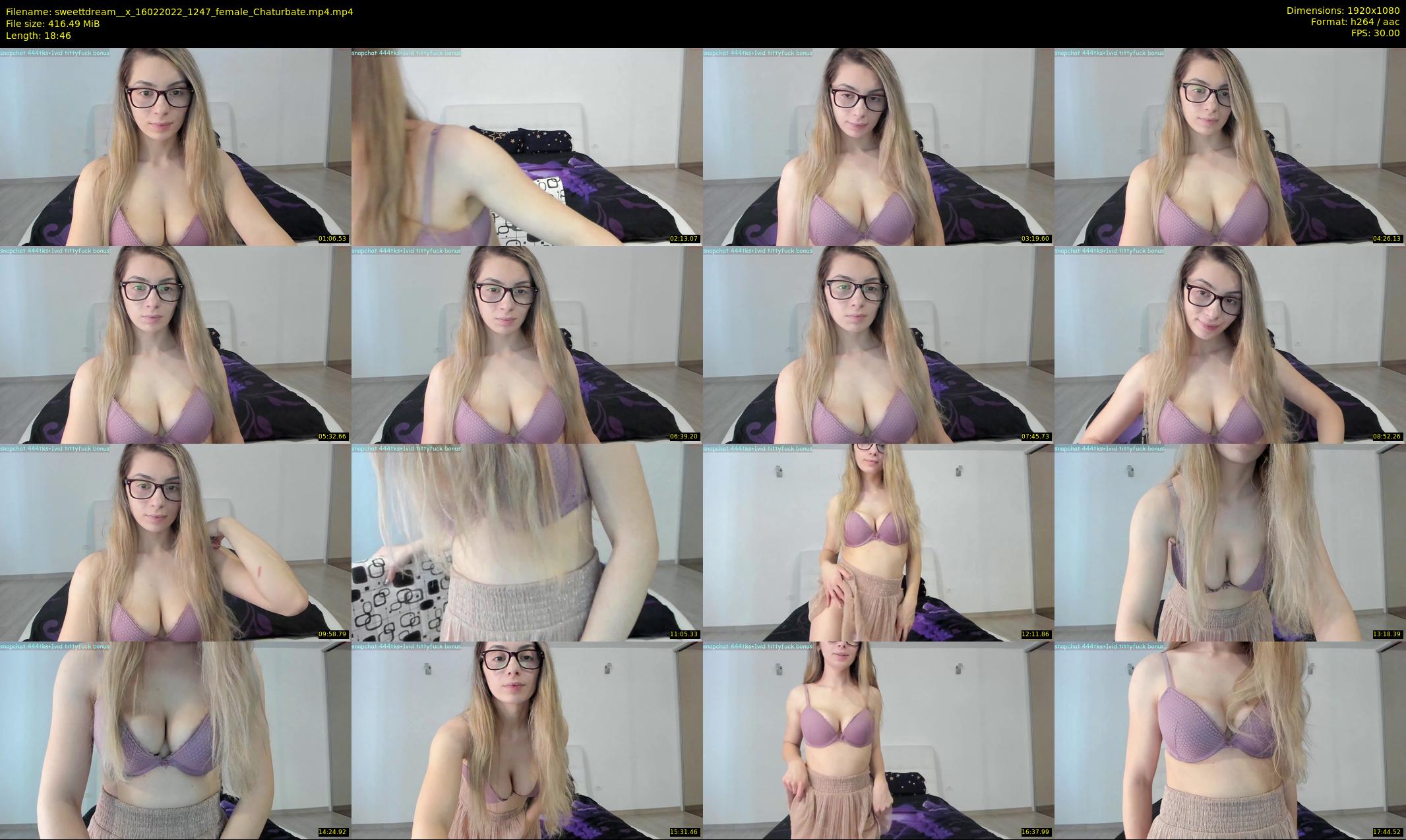 sweettdream__x — 19 minute Chaturbate female cam show recording, 1080p, Feb 16, 2022