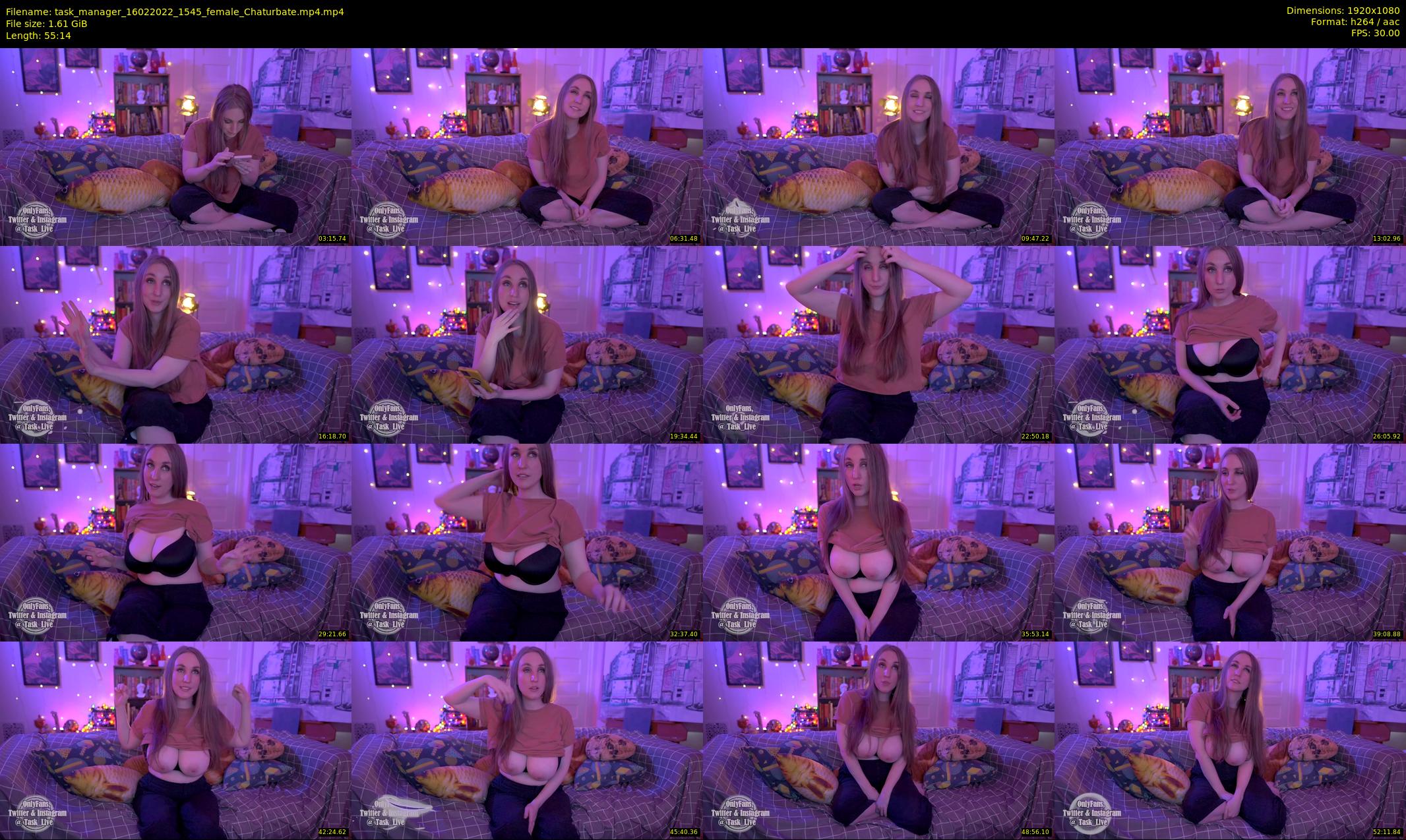 task_manager — 56 minute Chaturbate couple cam show recording, 1080p, Feb 16, 2022