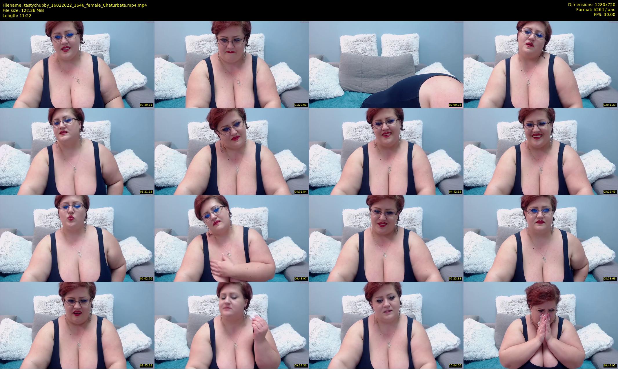 tastychubby — 12 minute Chaturbate female cam show recording, 720p, Feb 16, 2022