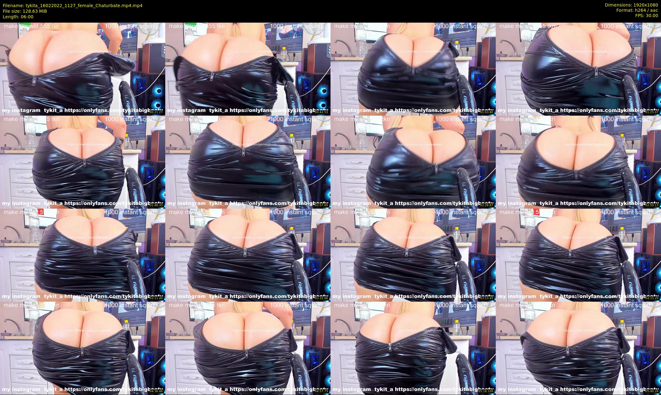 tykita — 6 minute Chaturbate female cam show recording, 1080p, Feb 16, 2022
