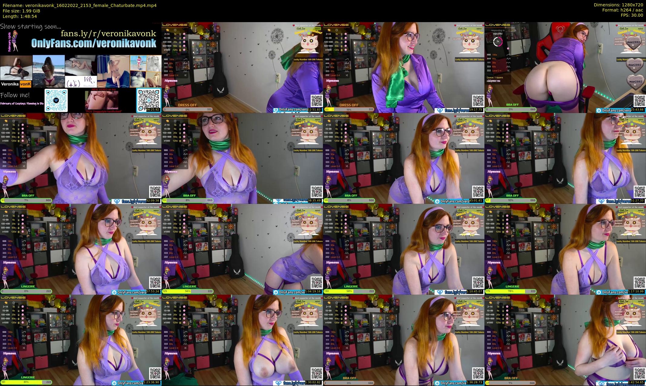veronikavonk — 109 minute Chaturbate female cam show recording, 720p, Feb 16, 2022