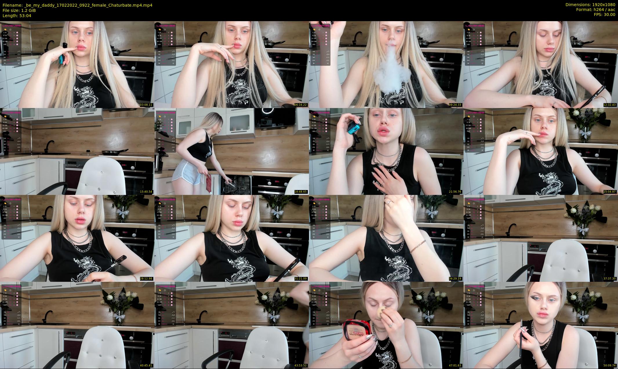 _be_my_daddy — 54 minute Chaturbate female cam show recording, 1080p, Feb 17, 2022