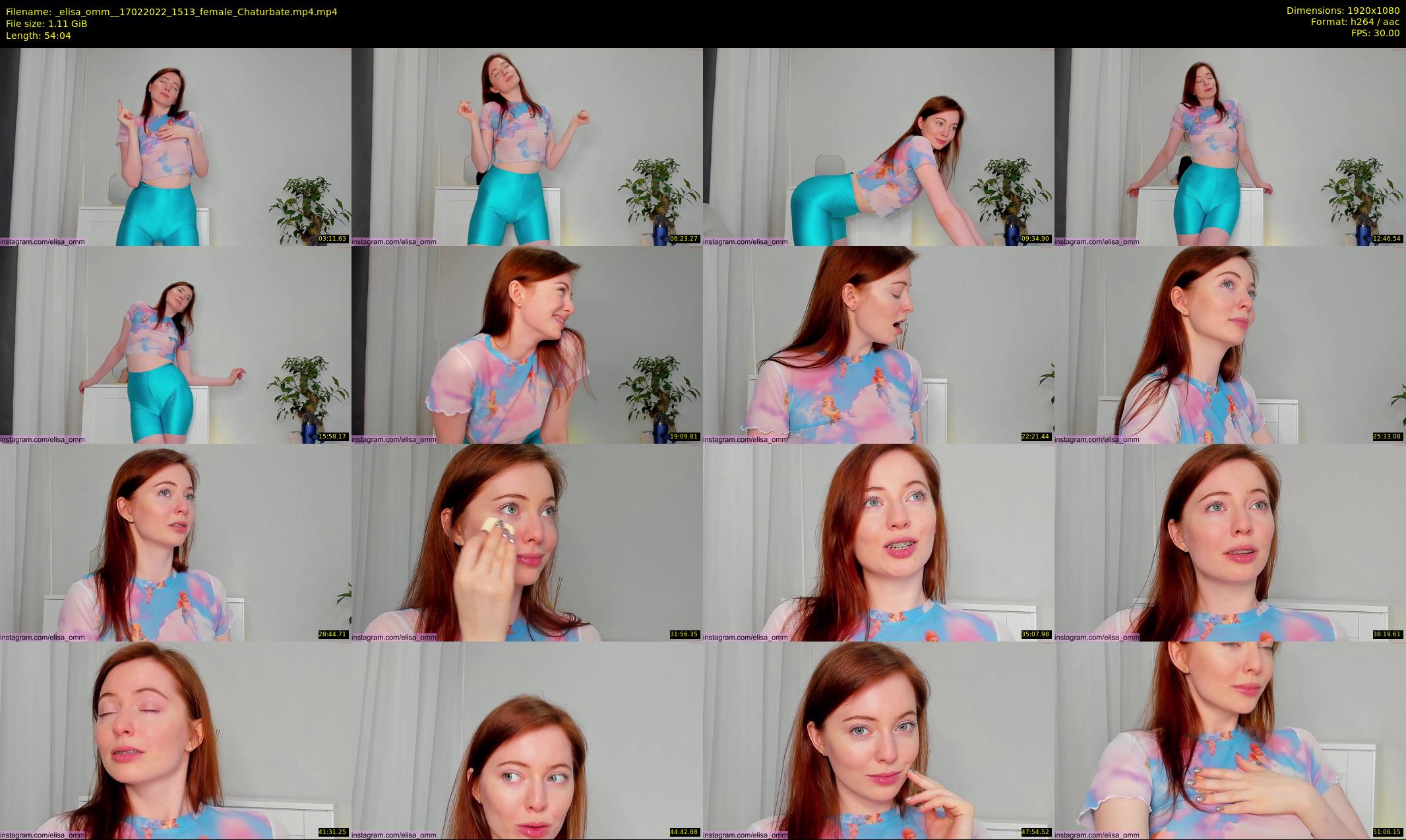 _elisa_omm_ — 55 minute Chaturbate female cam show recording, 1080p, Feb 17, 2022